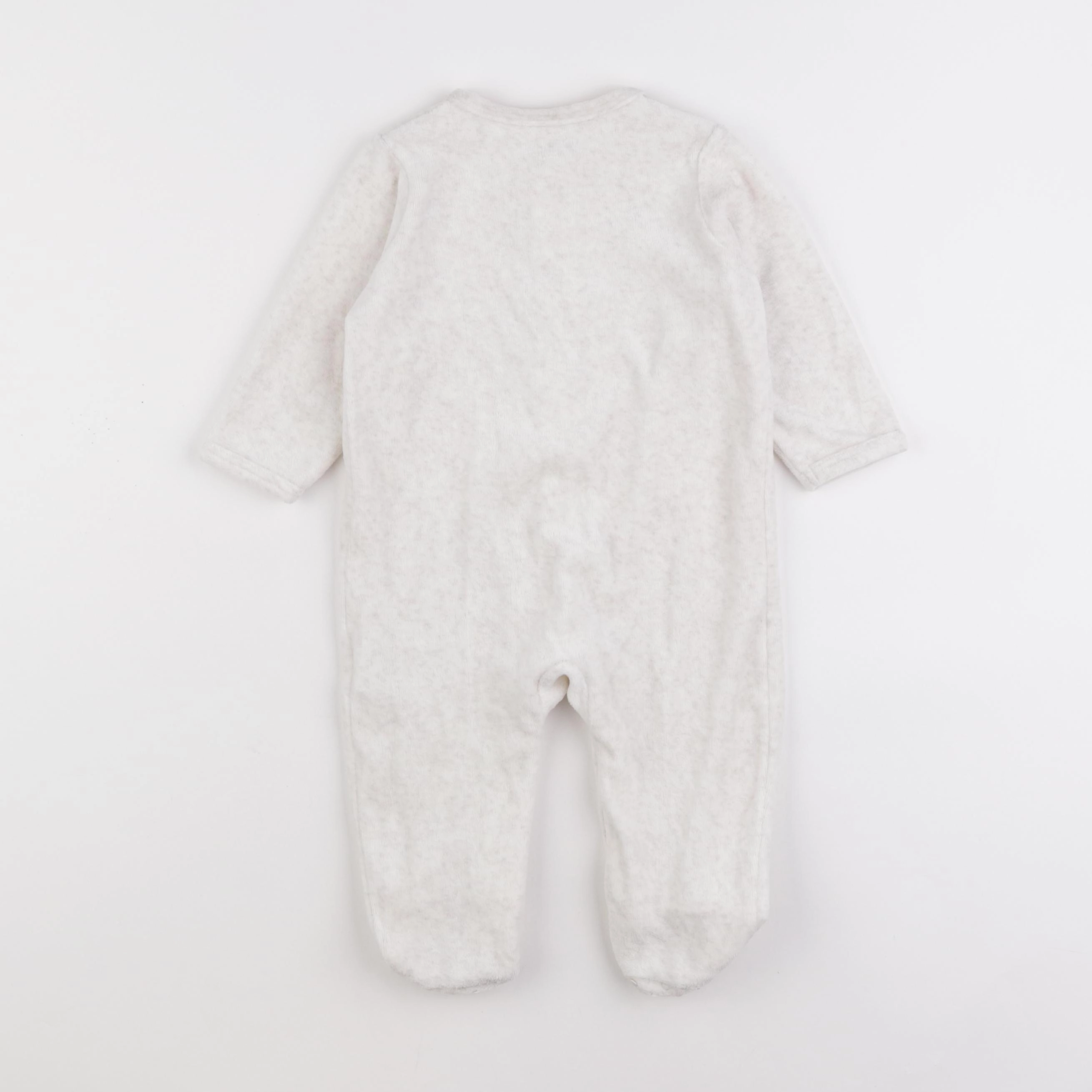 Vertbaudet - pyjama velours beige - 12 mois