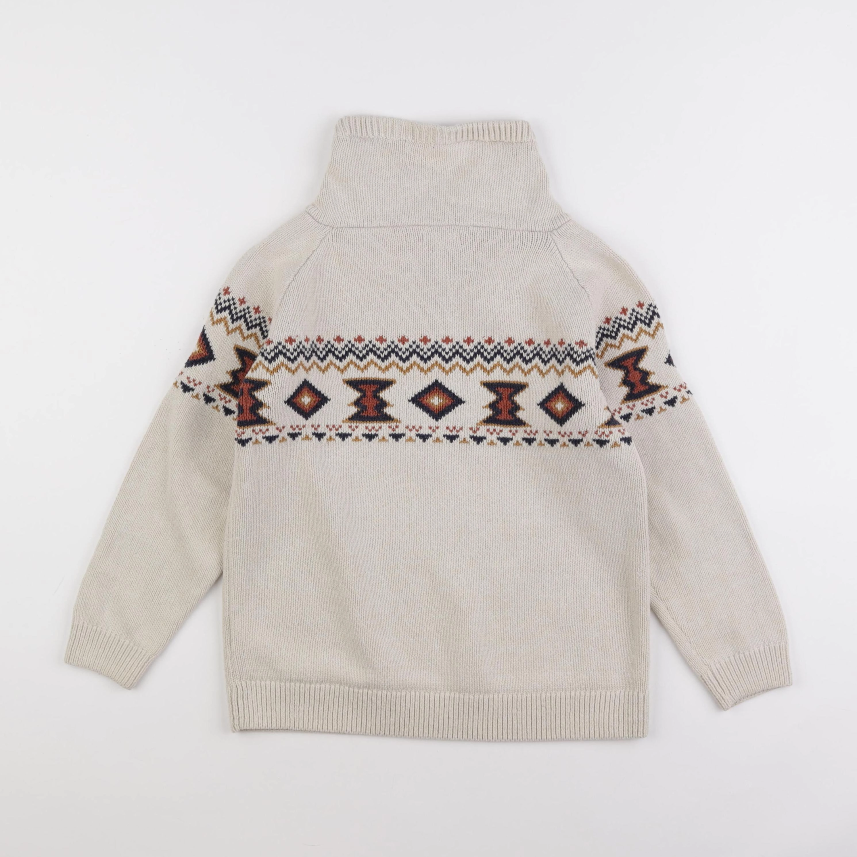 Vertbaudet - pull beige - 10 ans