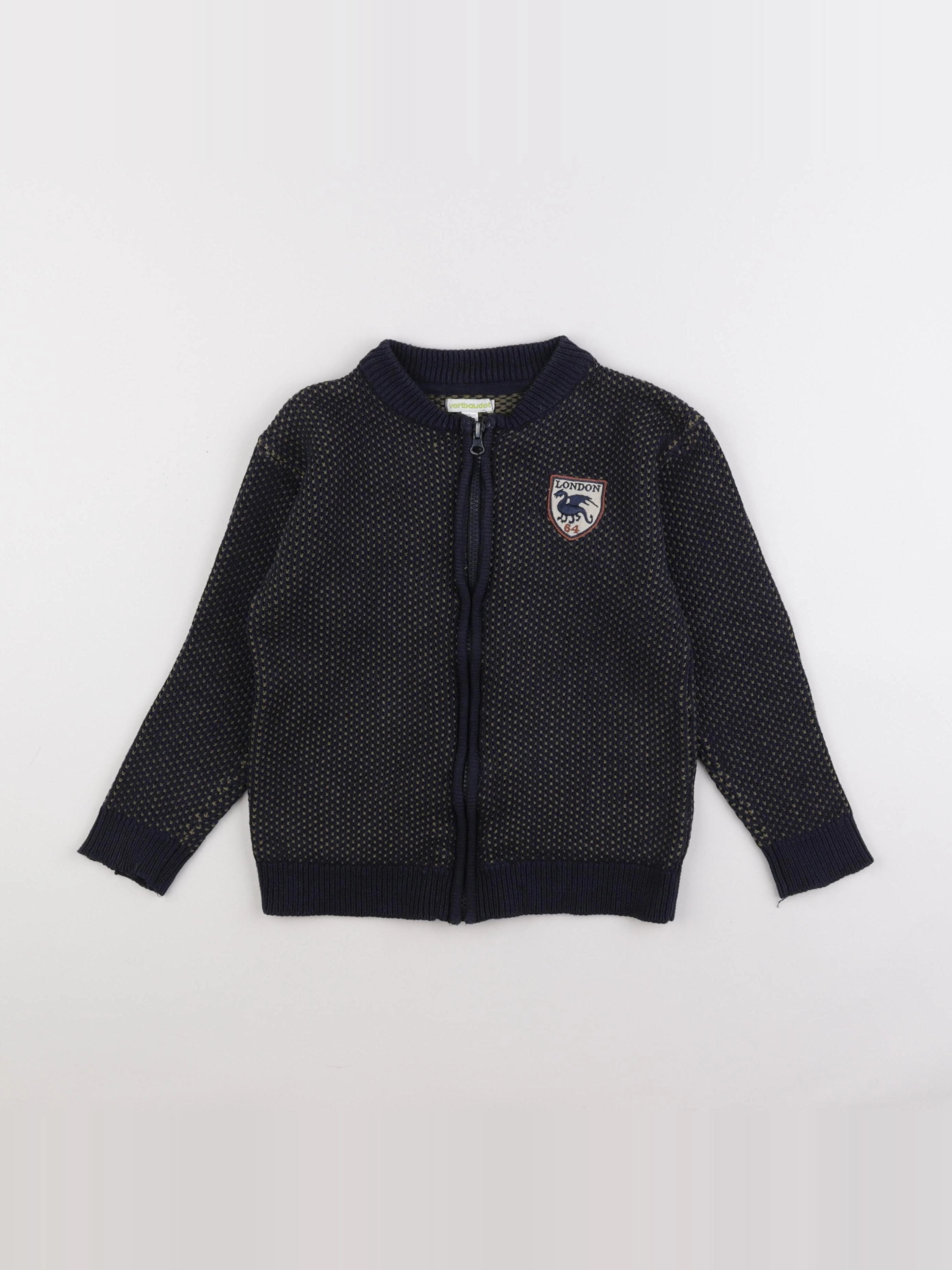Vertbaudet - gilet bleu - 8 ans