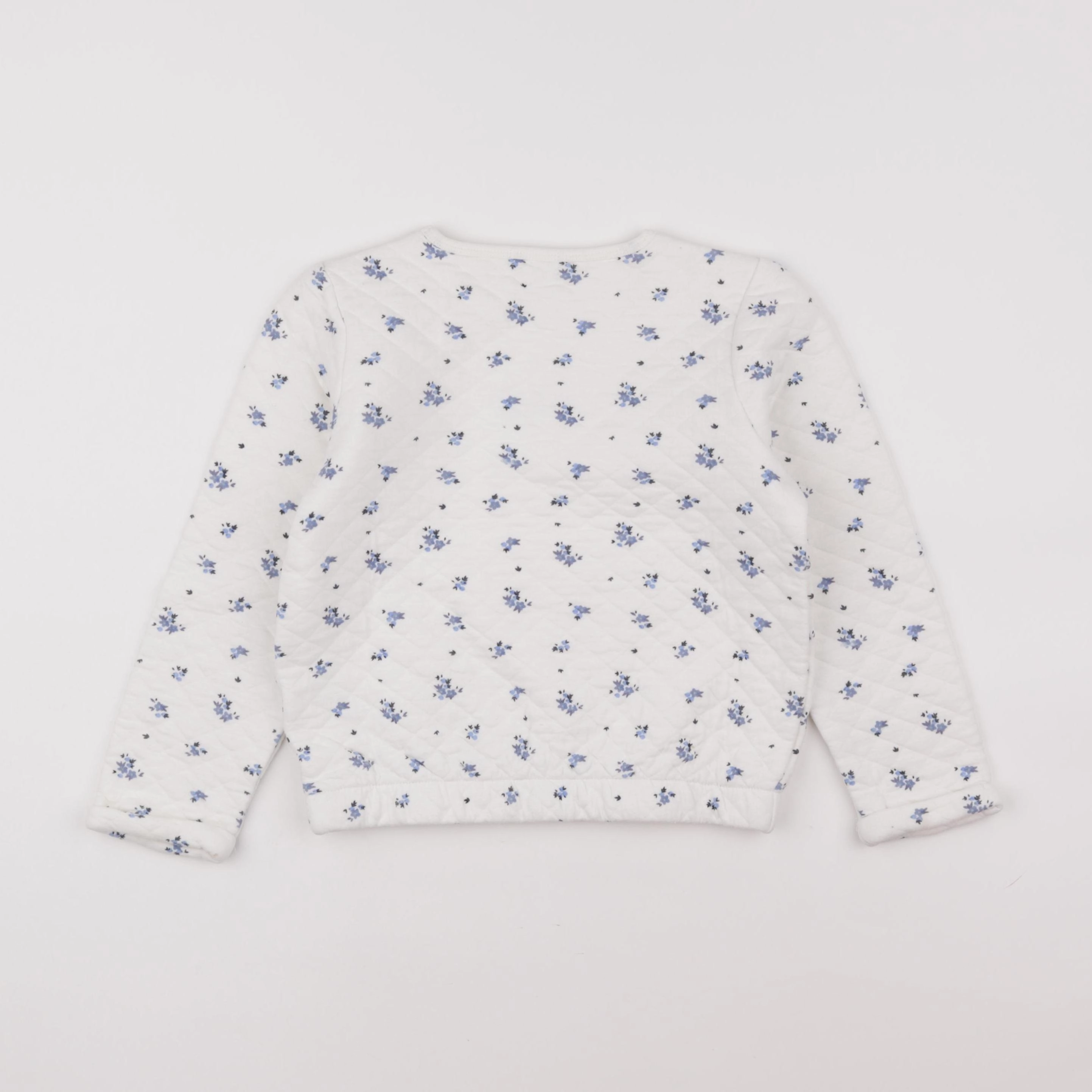 Vertbaudet - sweat blanc - 8 ans