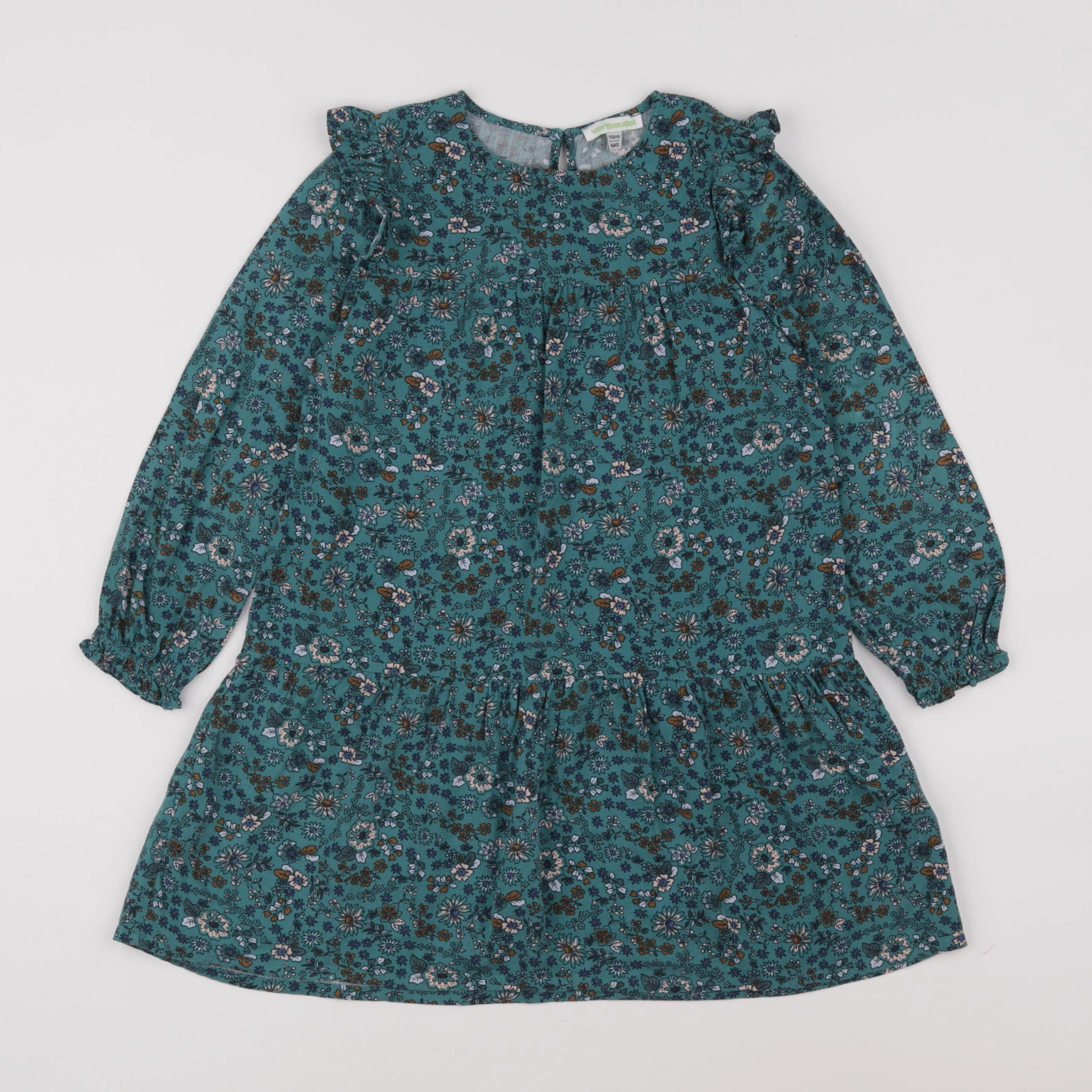 Vertbaudet - robe vert - 6 ans
