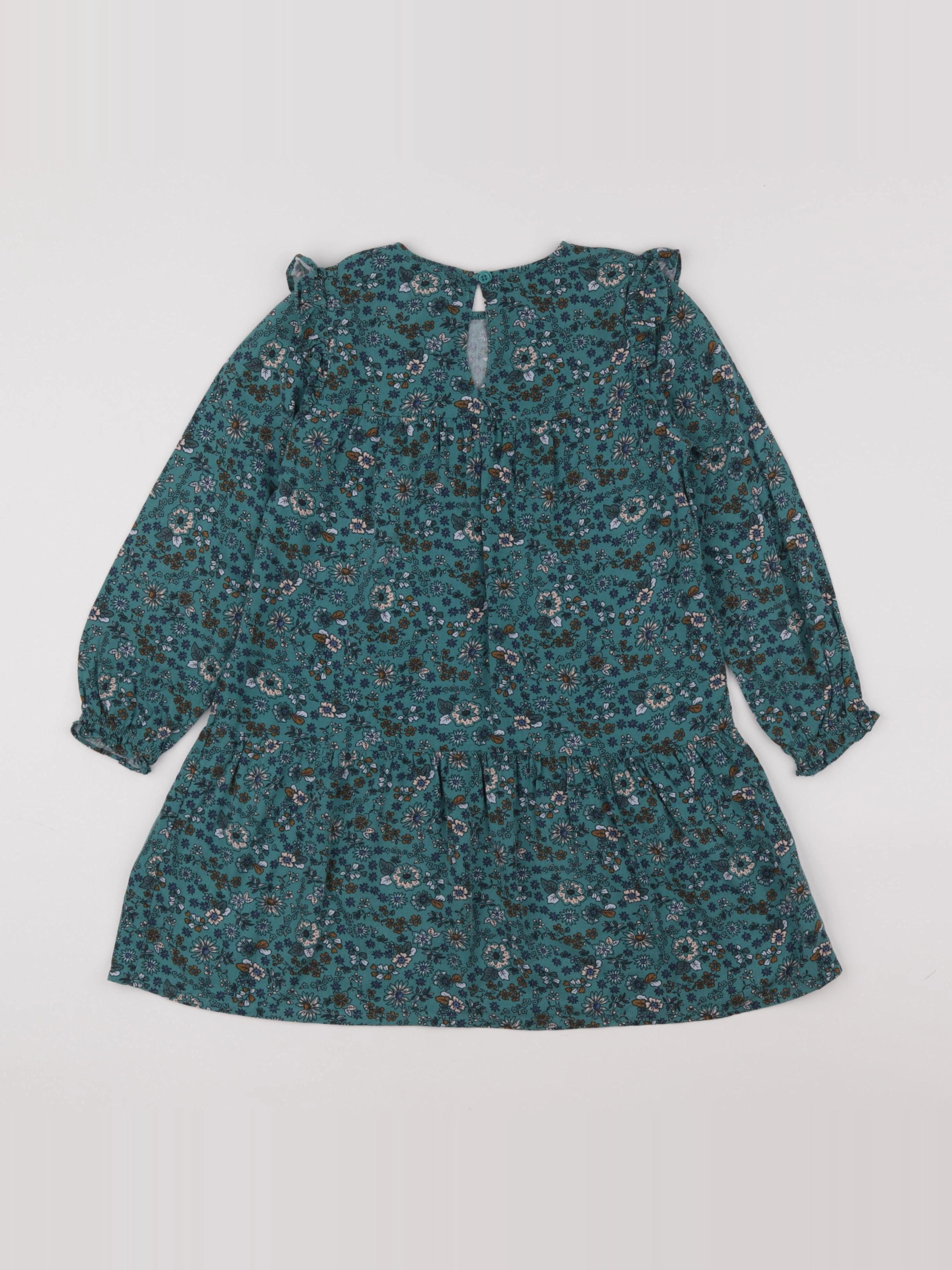 Vertbaudet - robe vert - 6 ans