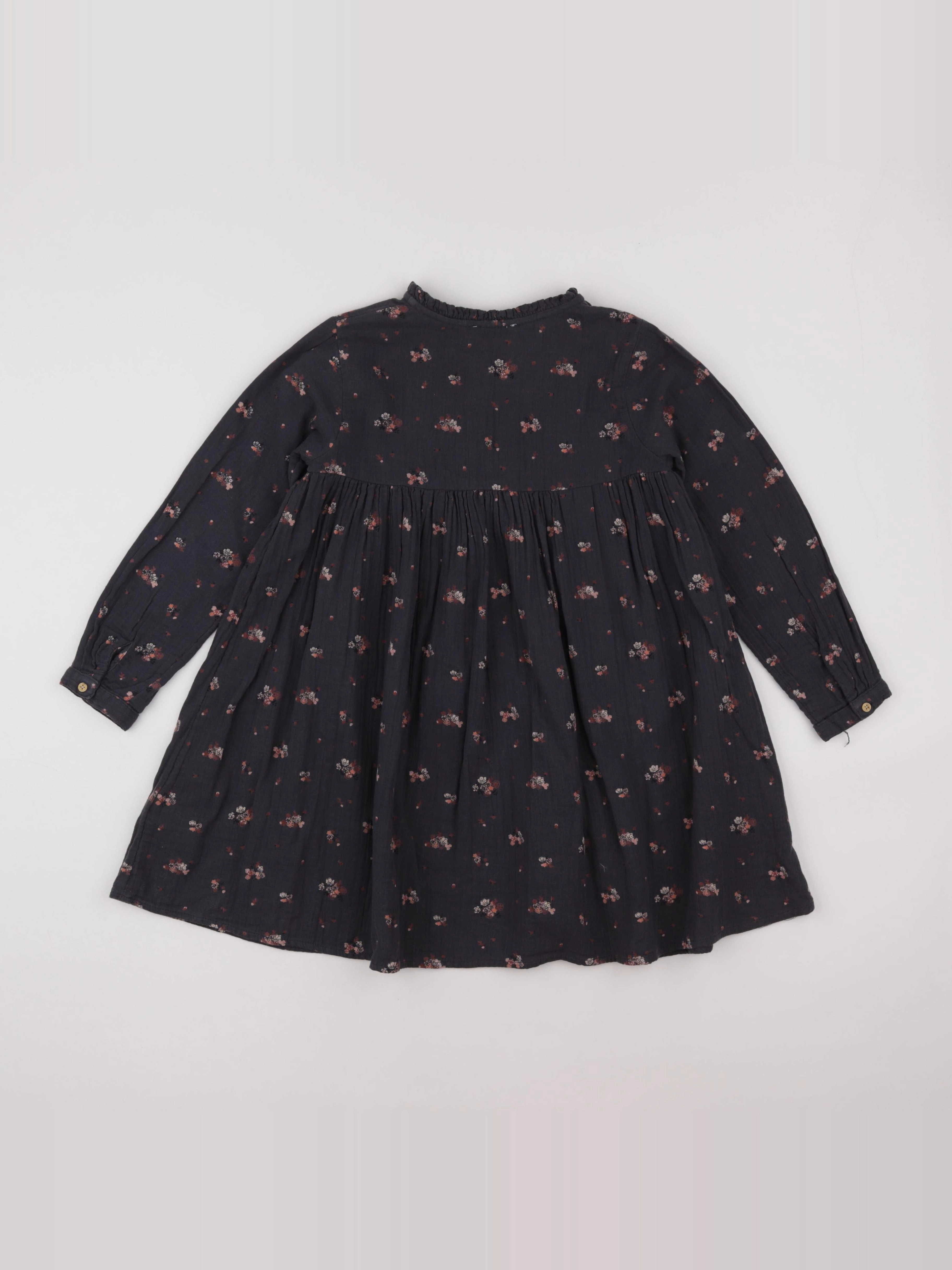Vertbaudet - robe gris - 8 ans
