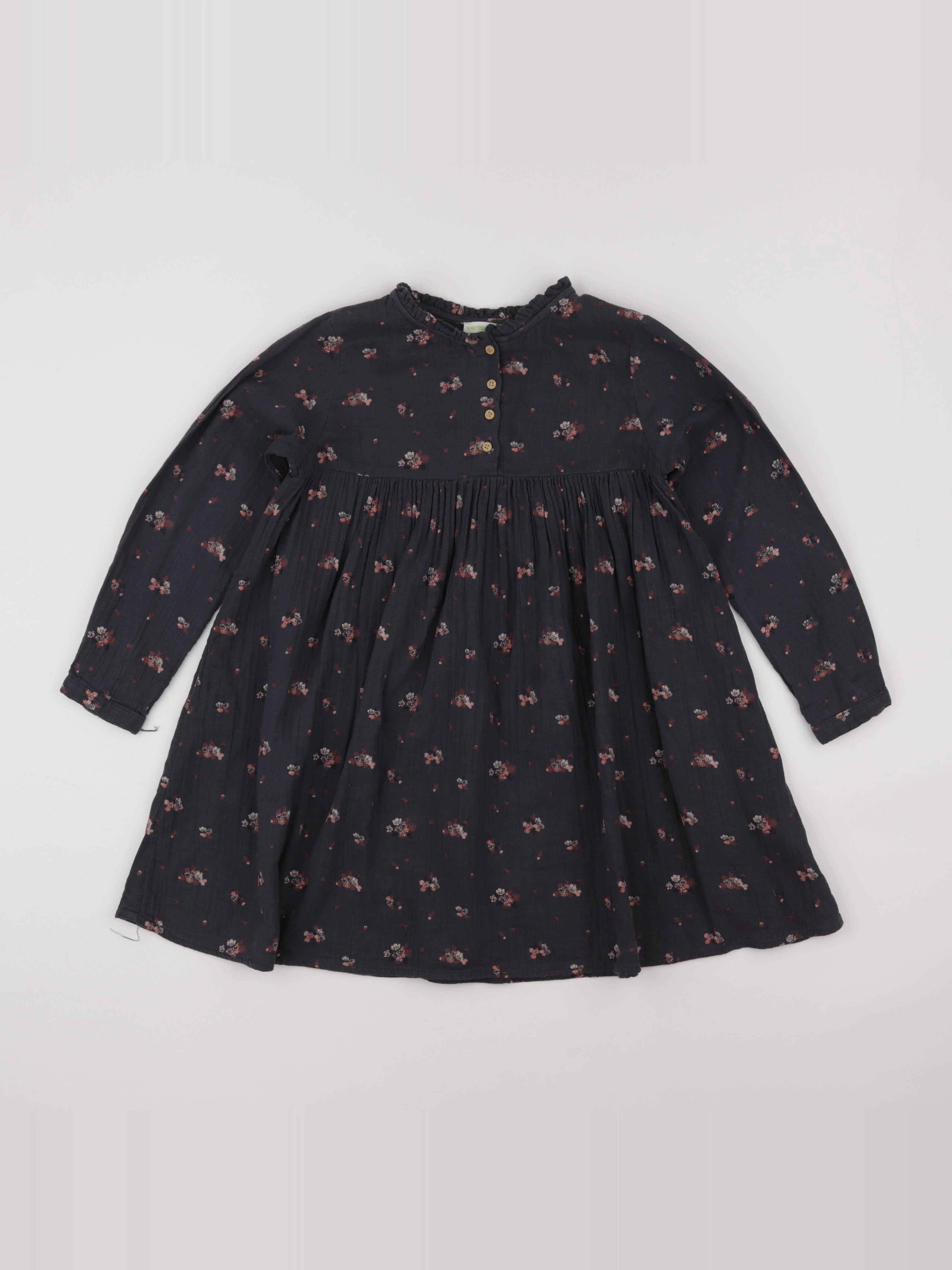 Vertbaudet - robe gris - 6 ans