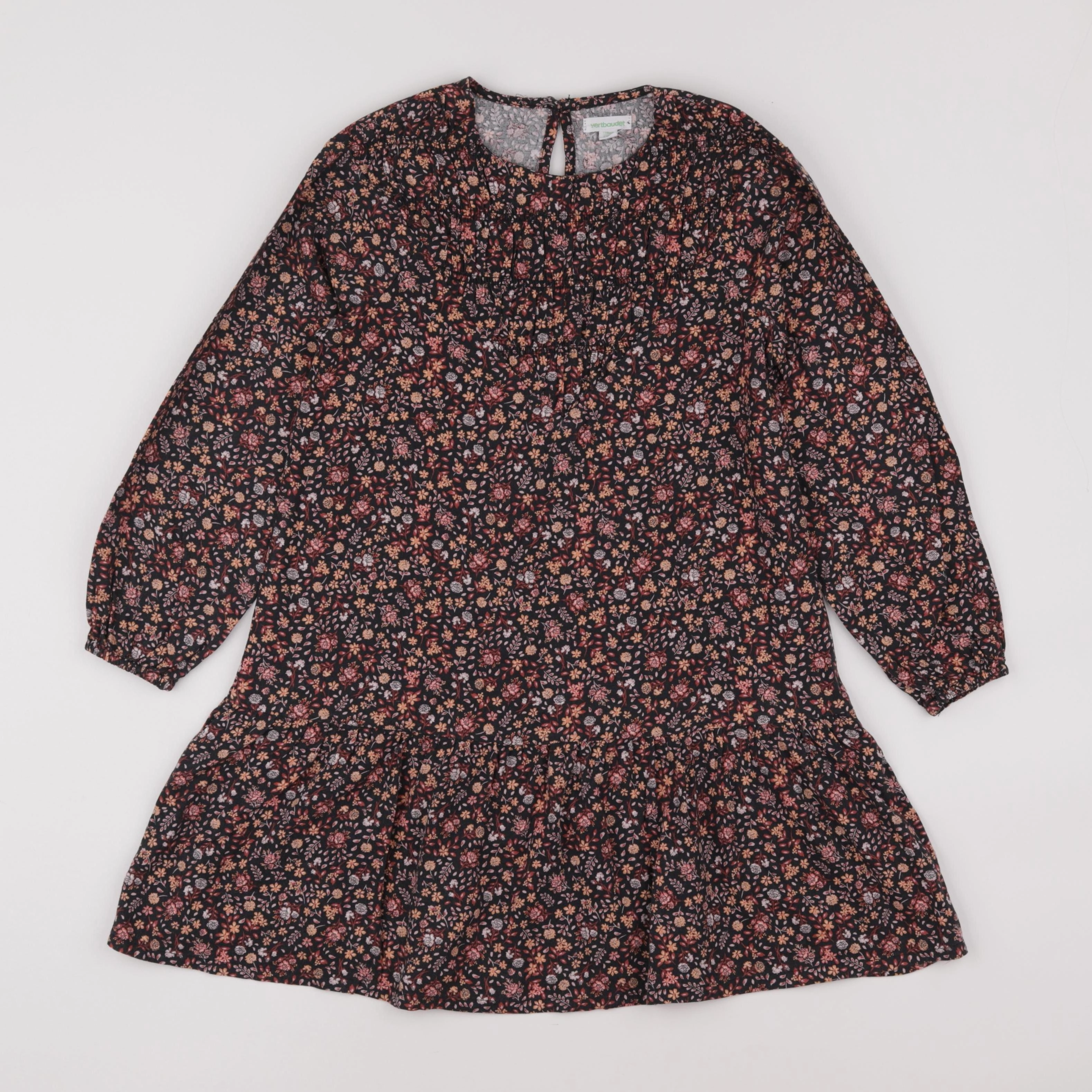 Vertbaudet - robe multicolore - 8 ans