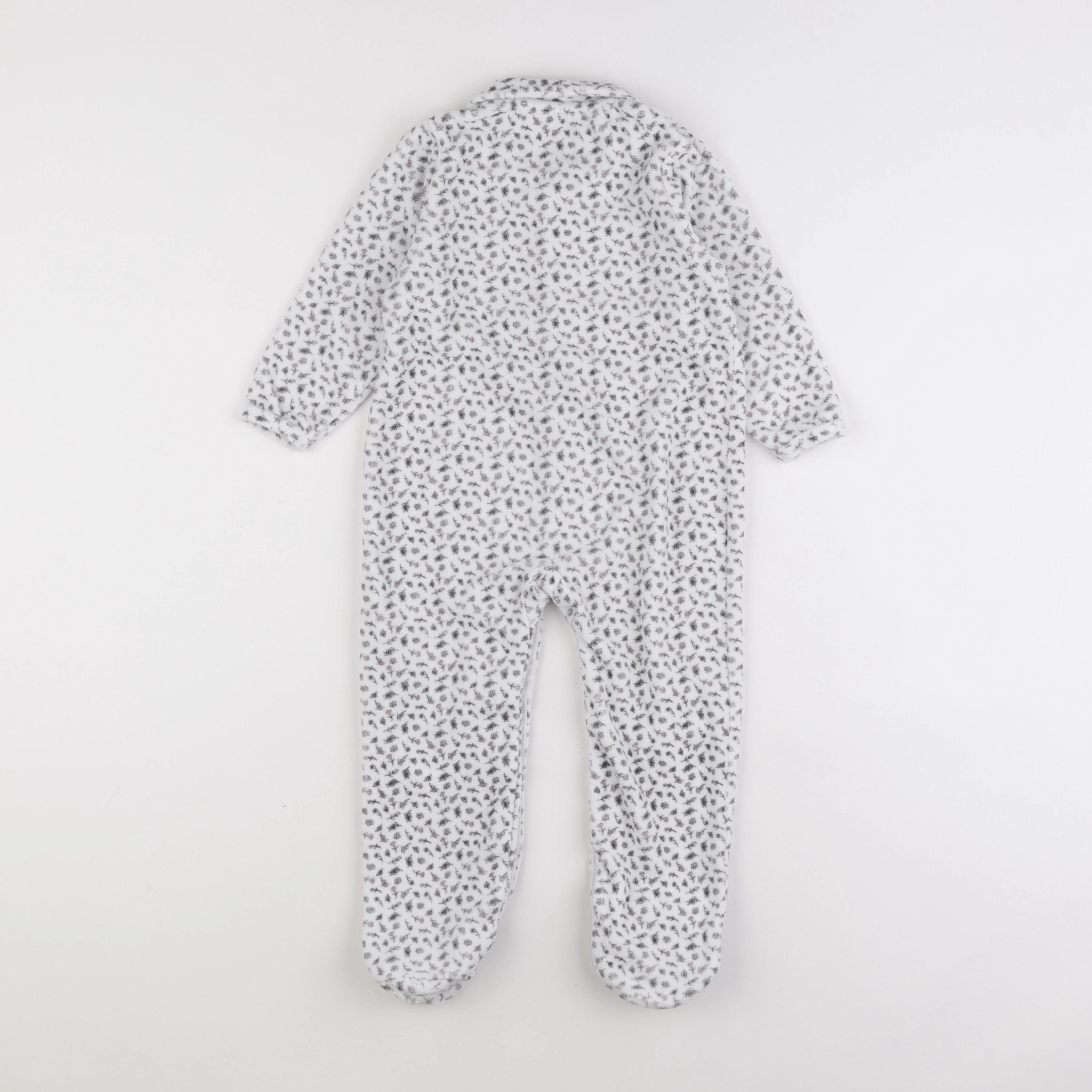 Vertbaudet - pyjama velours blanc - 3 ans