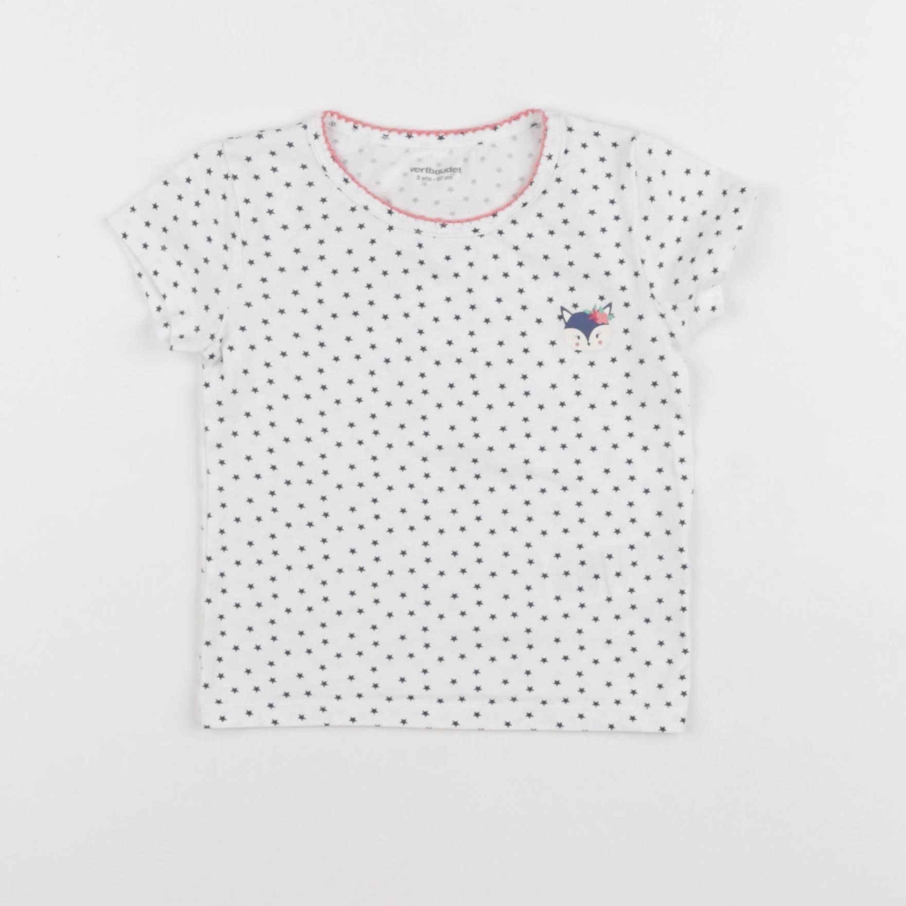 Vertbaudet - maillot de corps blanc - 3 ans