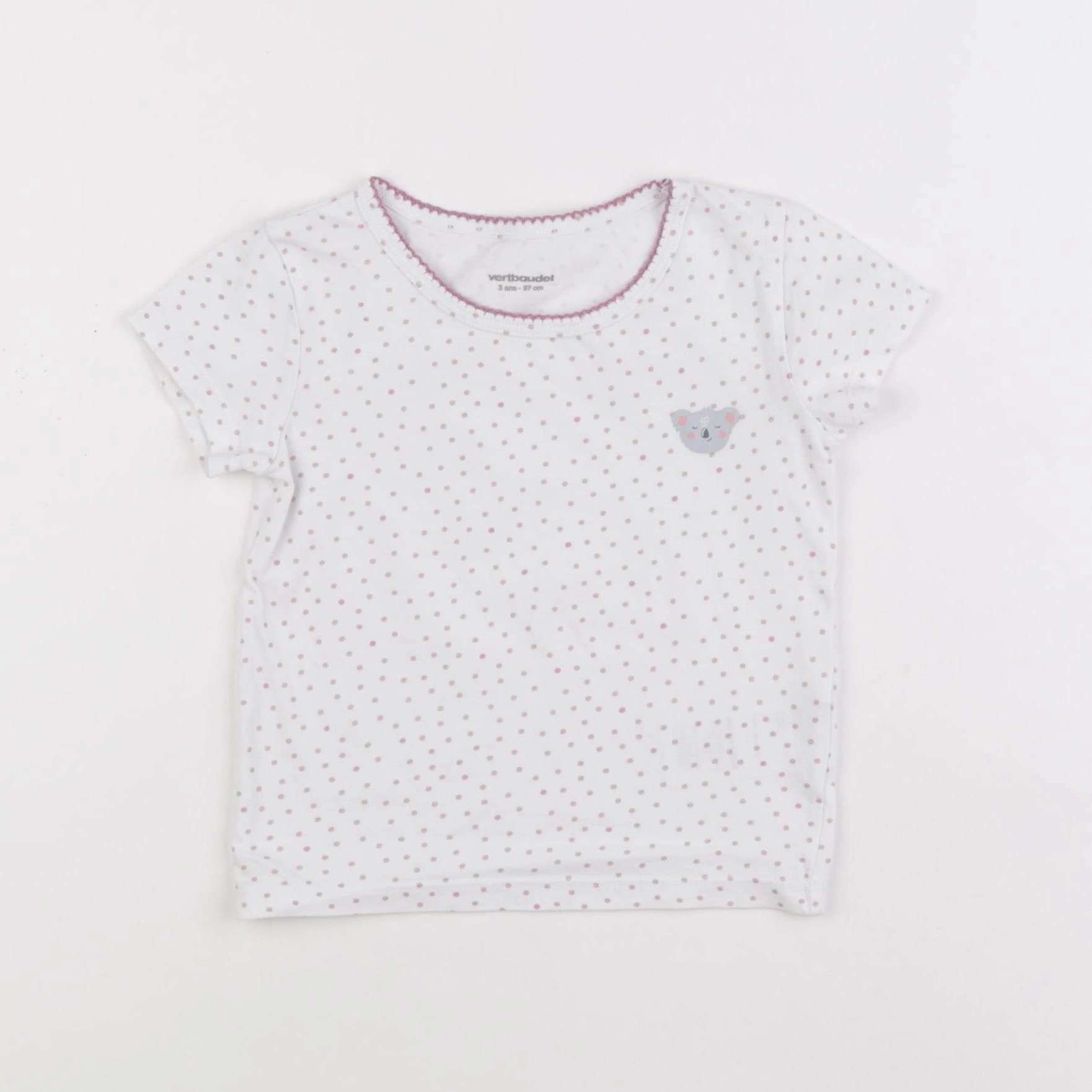 Vertbaudet - maillot de corps blanc - 3 ans