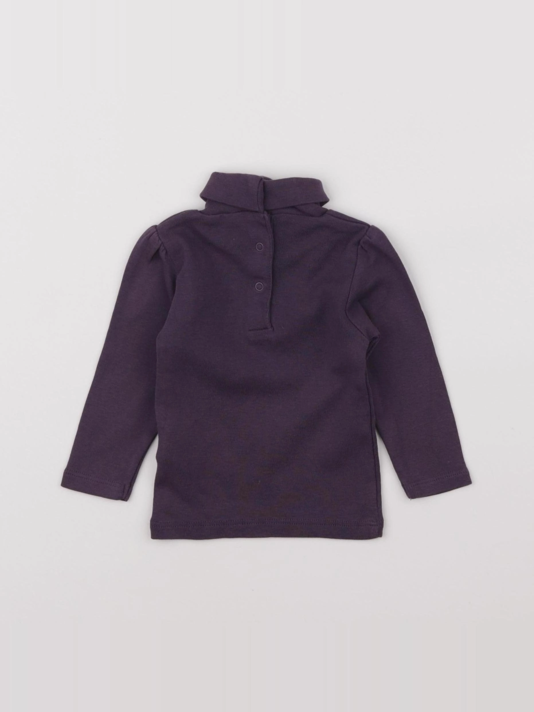 Vertbaudet - sous-pull violet - 9 mois