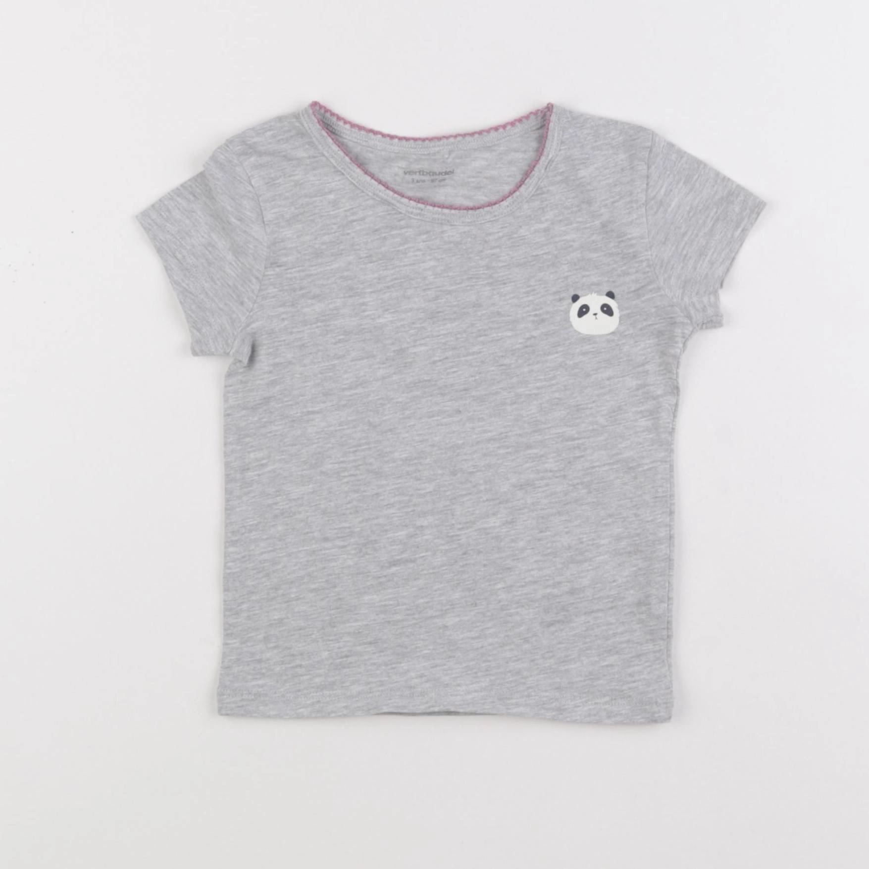 Vertbaudet - maillot de corps gris - 3 ans