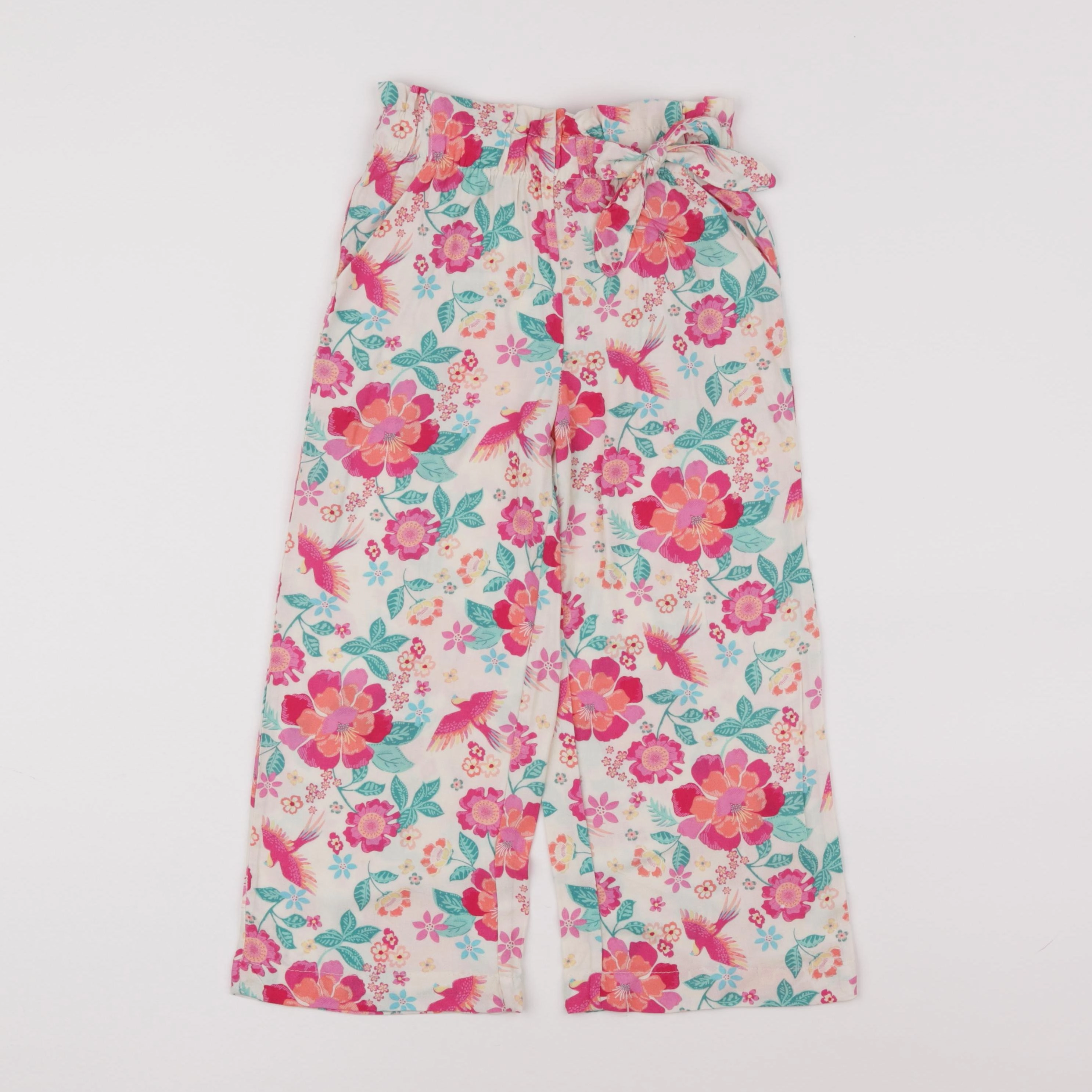 Vertbaudet - pantalon blanc - 5 ans