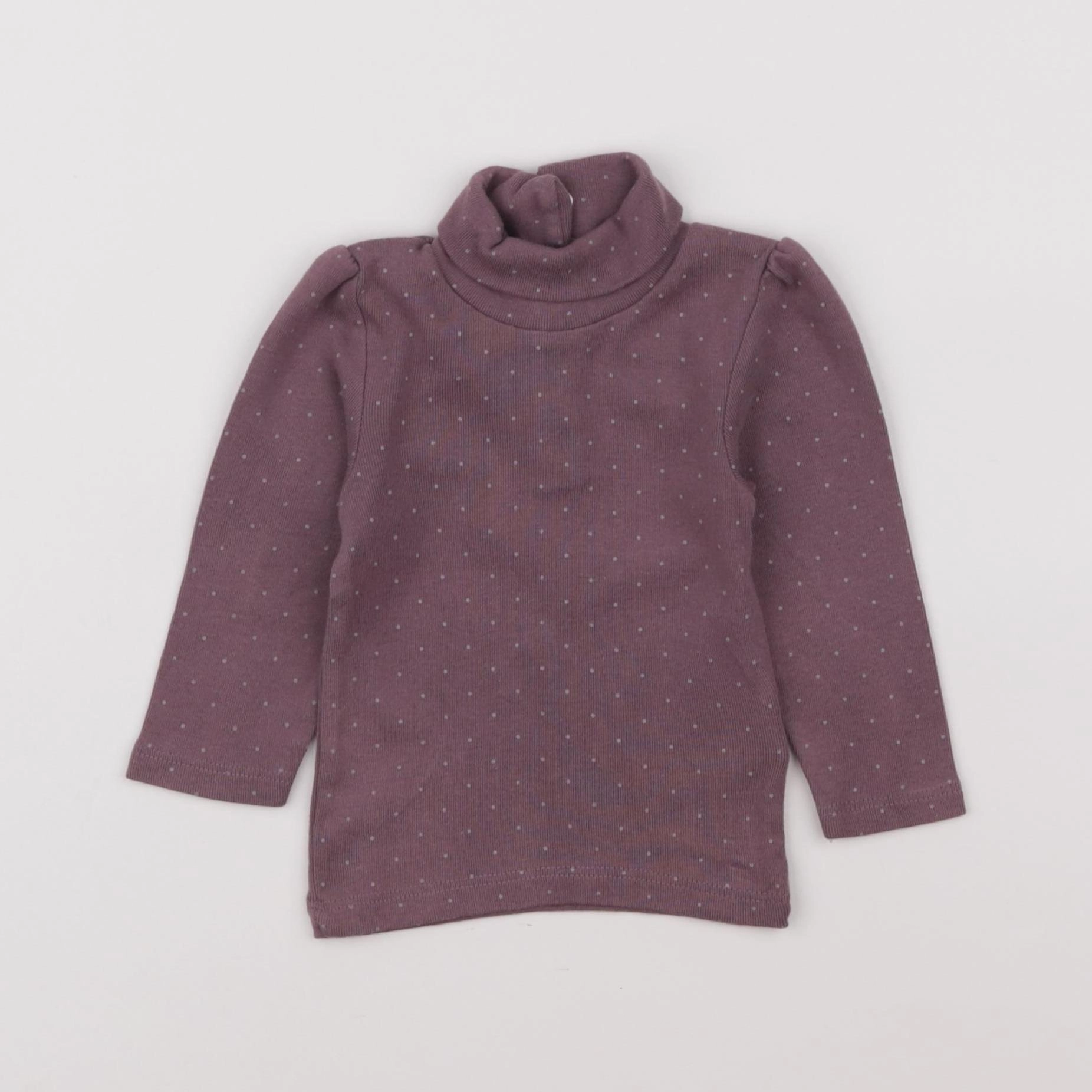 Vertbaudet - sous-pull violet - 9 mois