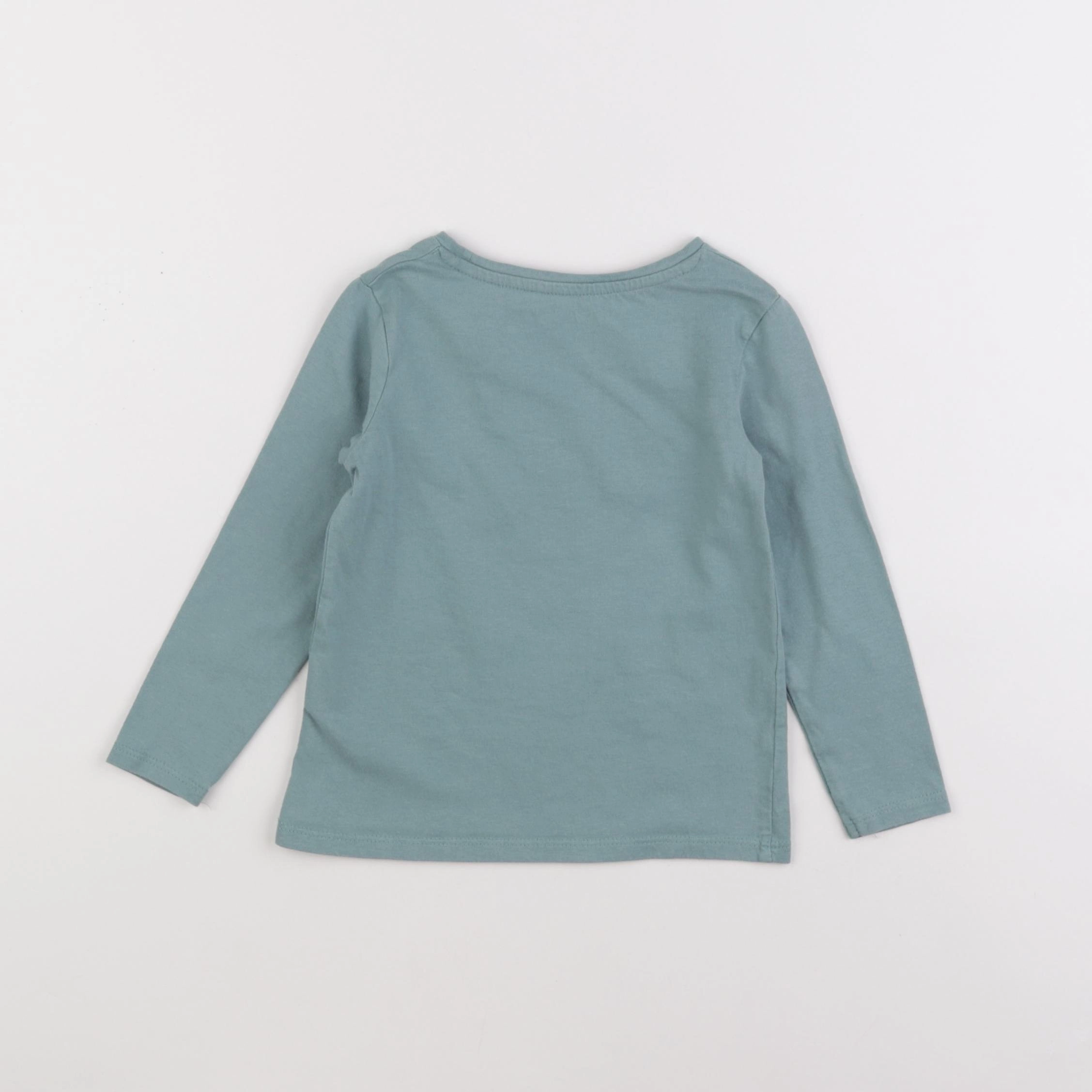Vertbaudet - tee-shirt bleu - 3 ans