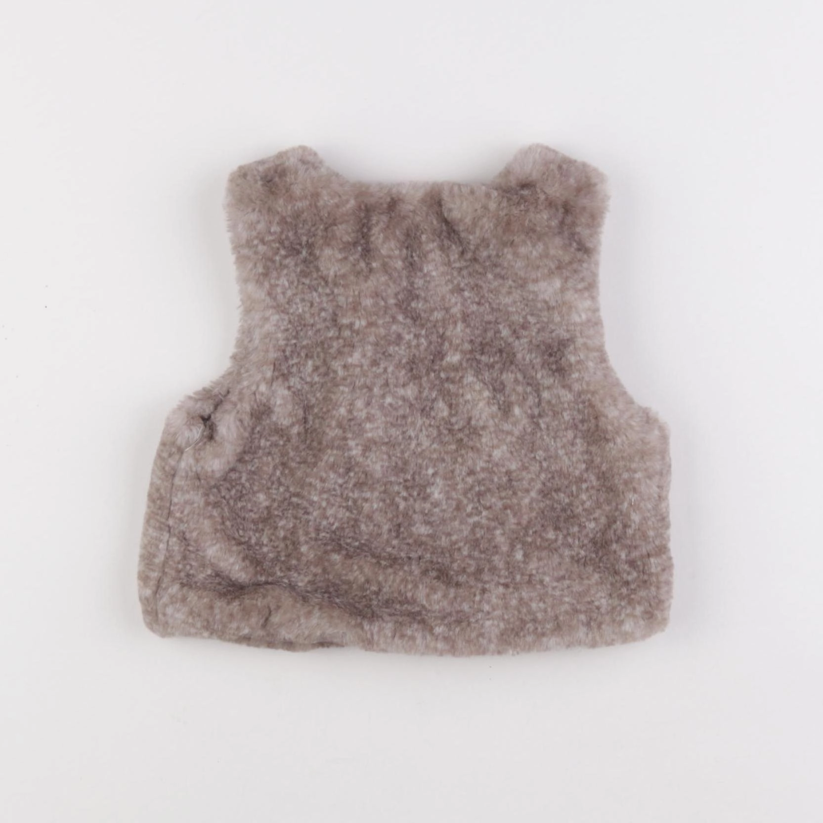 Vertbaudet - gilet beige - 12 mois