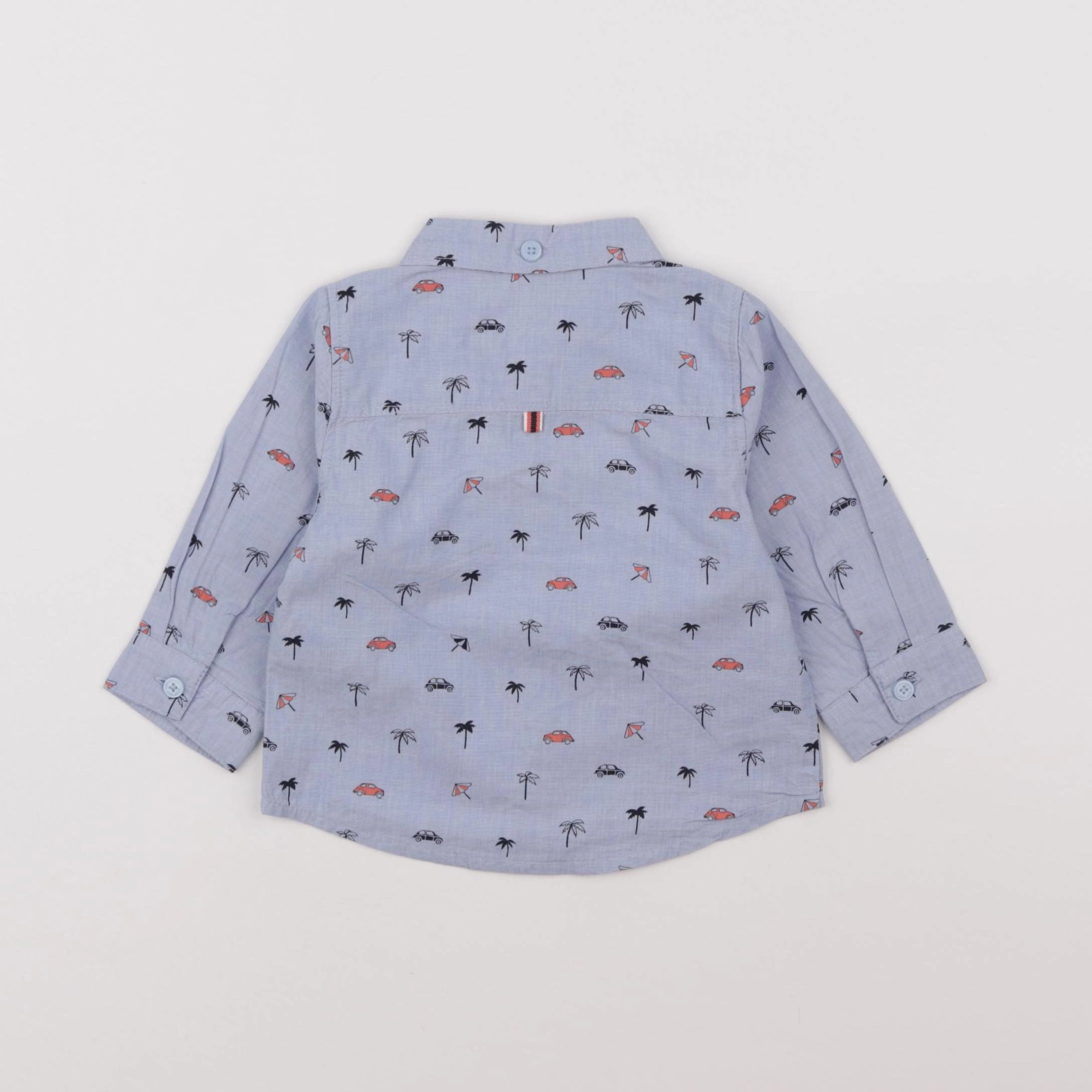Tape à l'oeil - chemise bleu - 6 mois
