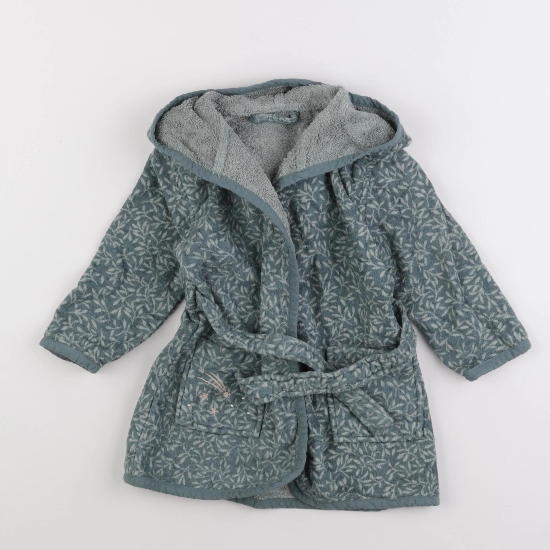 Vertbaudet - peignoir vert - 9/24 mois