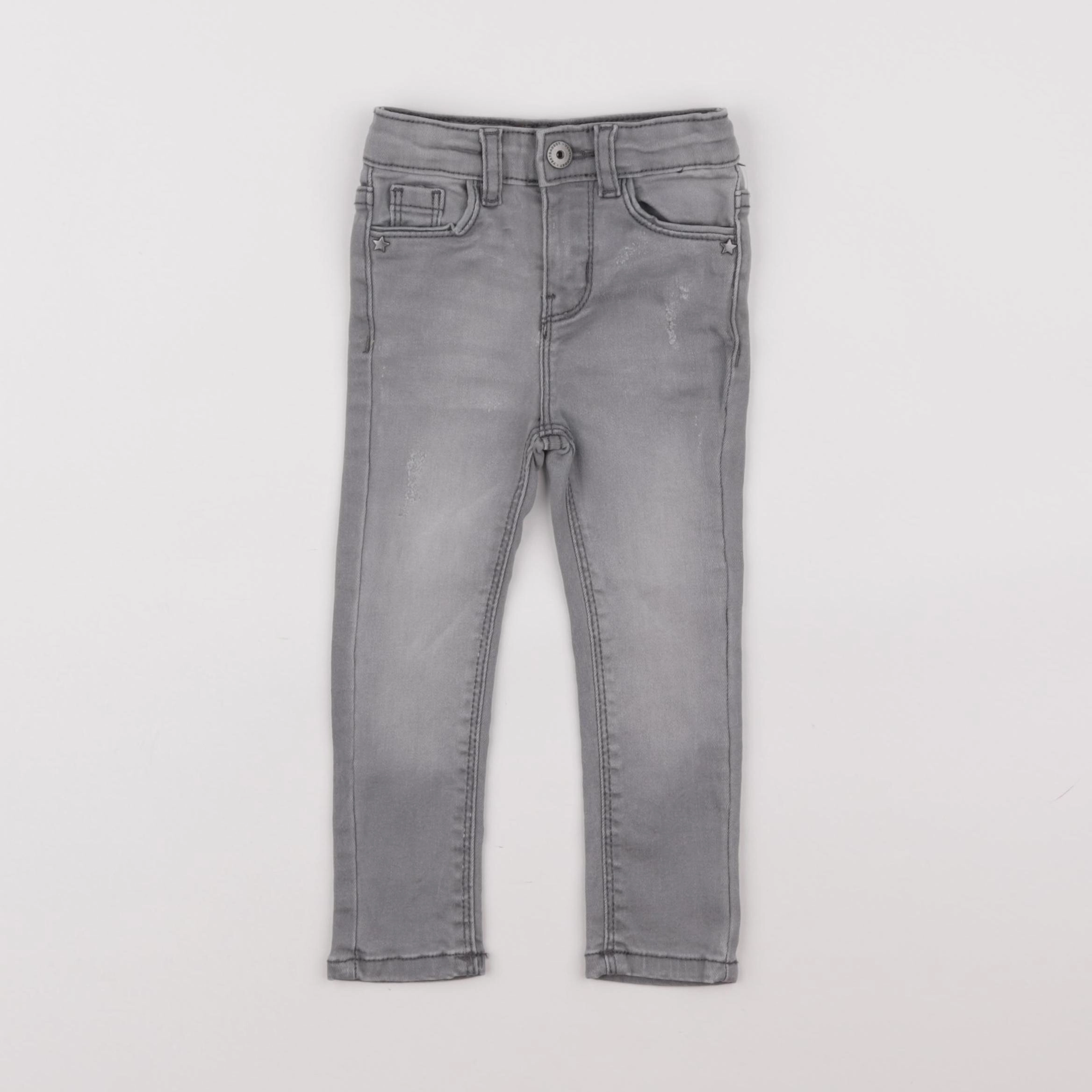 Vertbaudet - jean gris - 2 ans