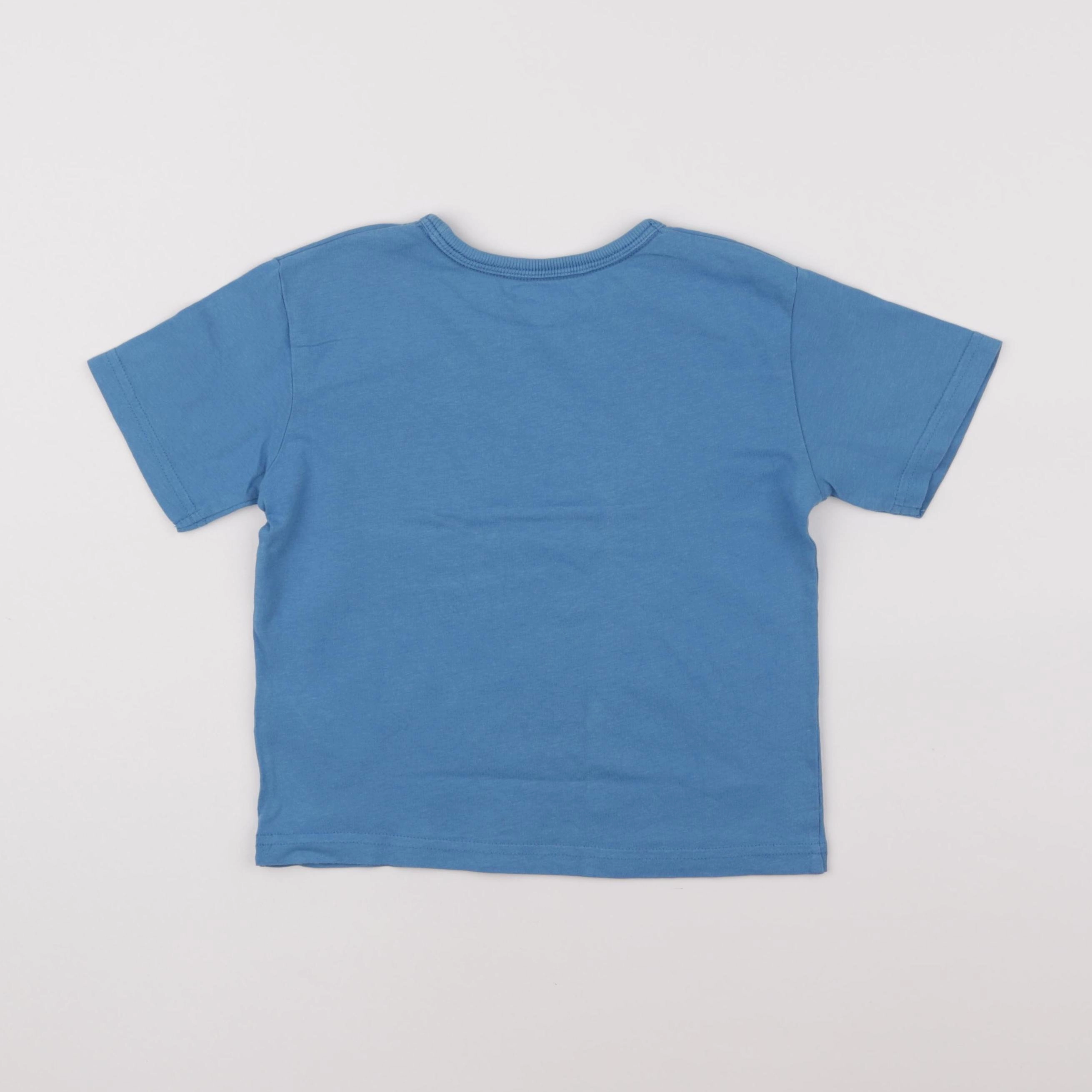 Vertbaudet - tee-shirt bleu - 5 ans