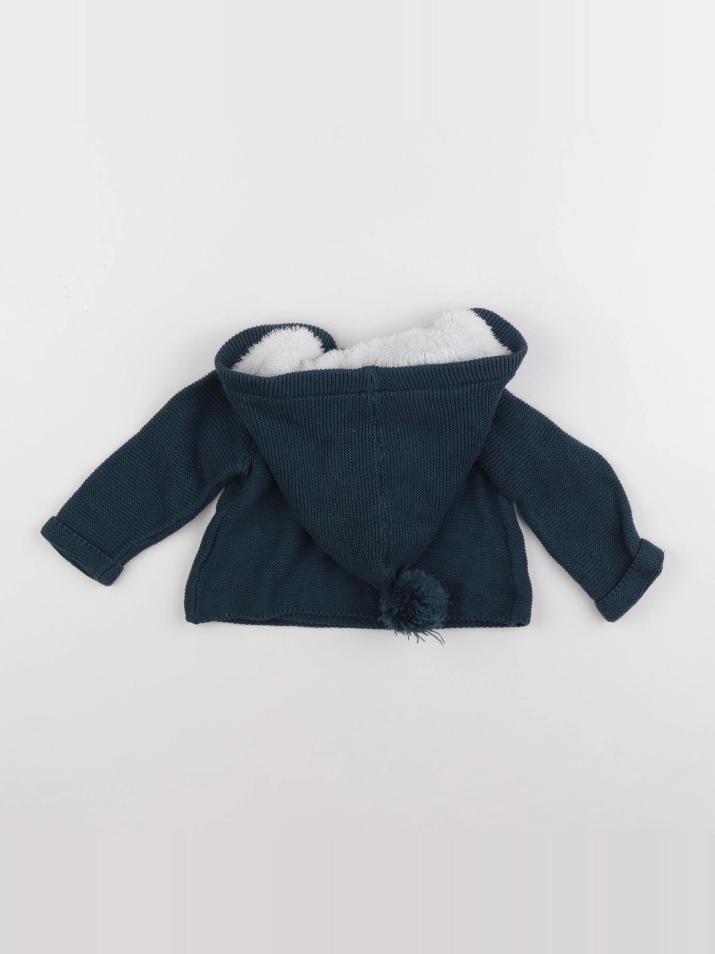 Vertbaudet - gilet bleu - 9 mois