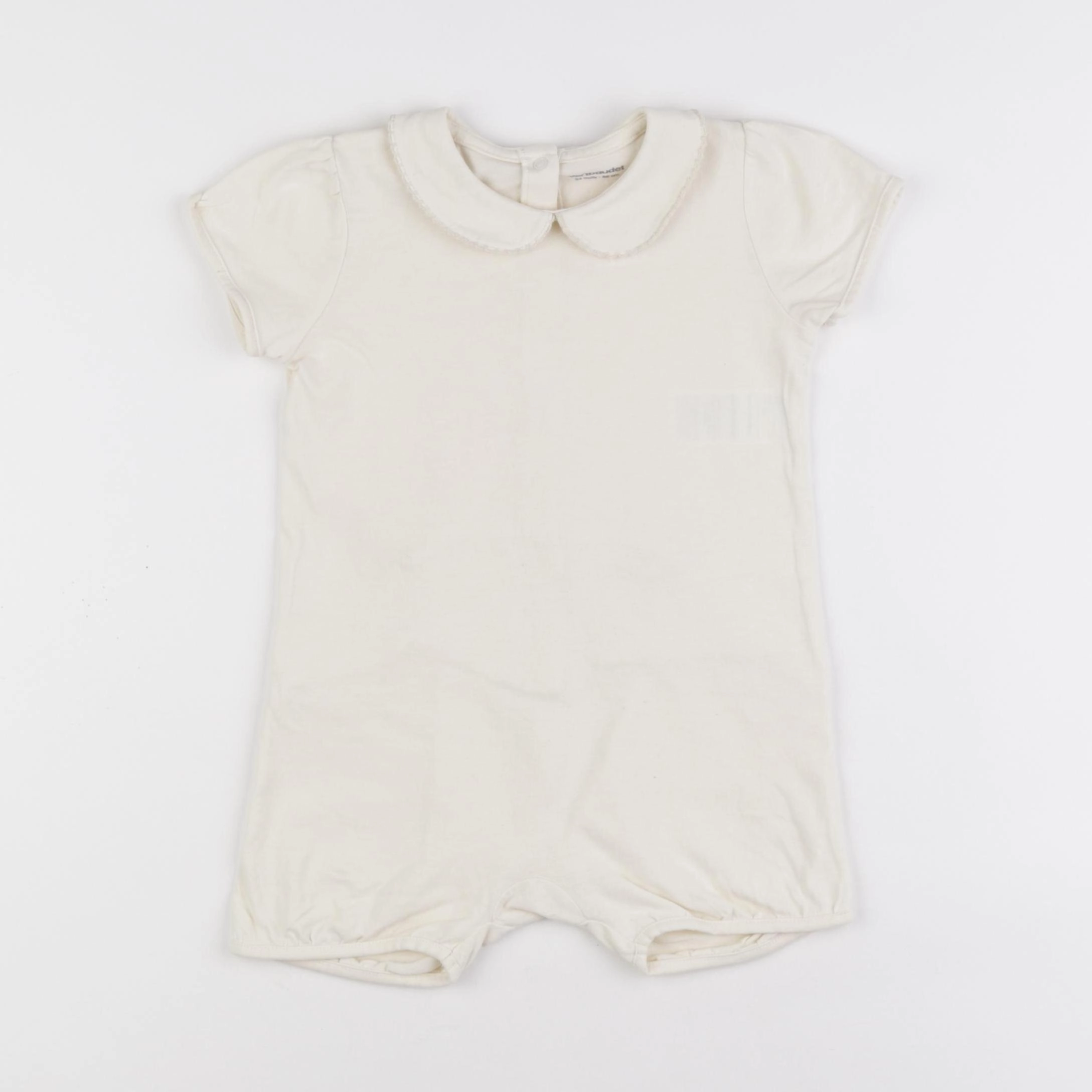 Vertbaudet - pyjama coton beige - 24 mois
