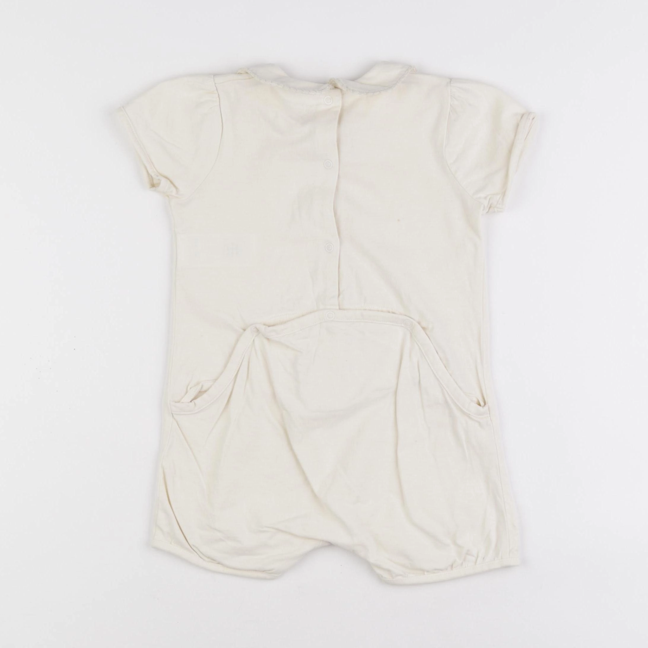 Vertbaudet - pyjama coton beige - 24 mois