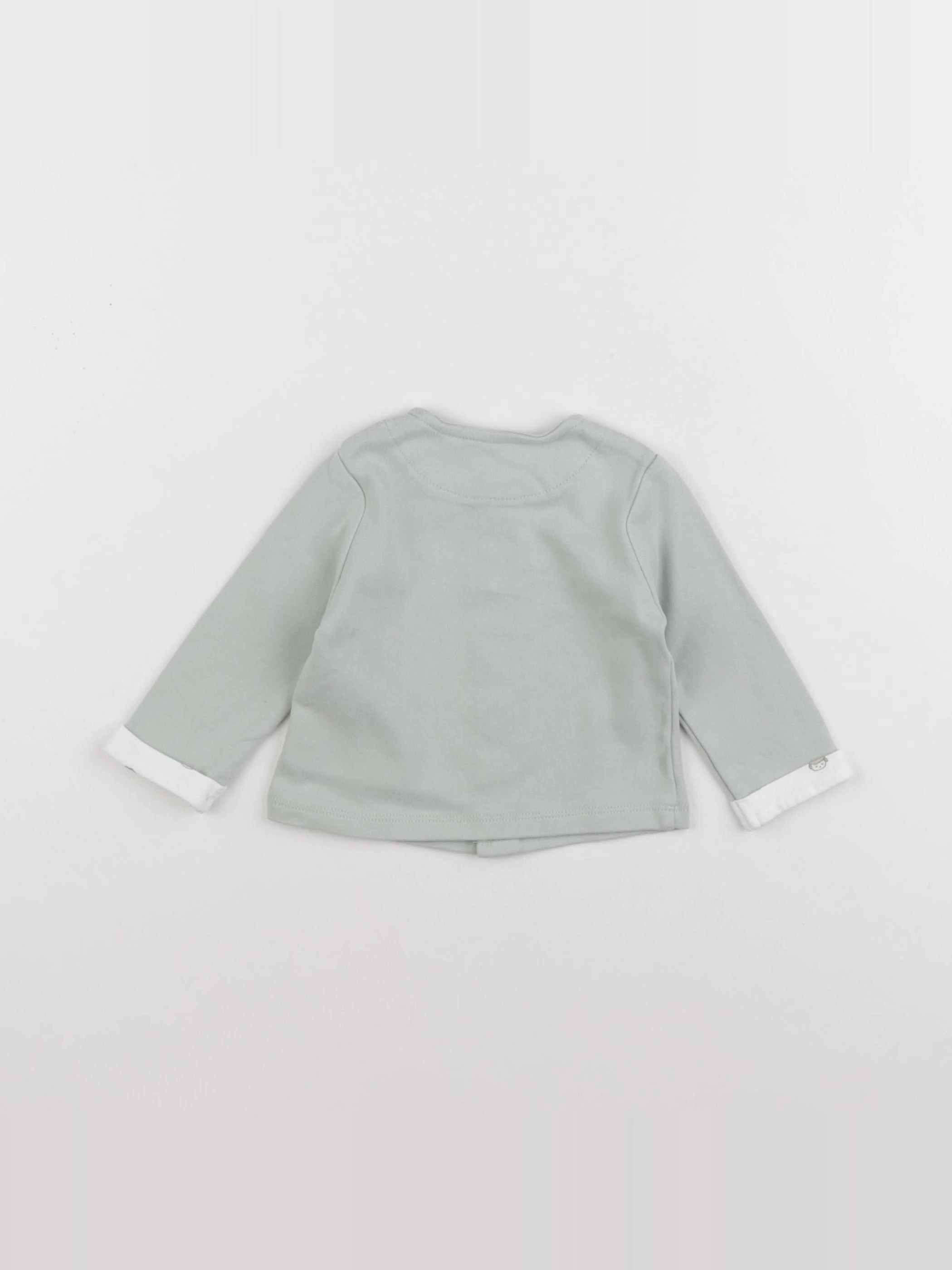 Vertbaudet - gilet vert - 6 mois