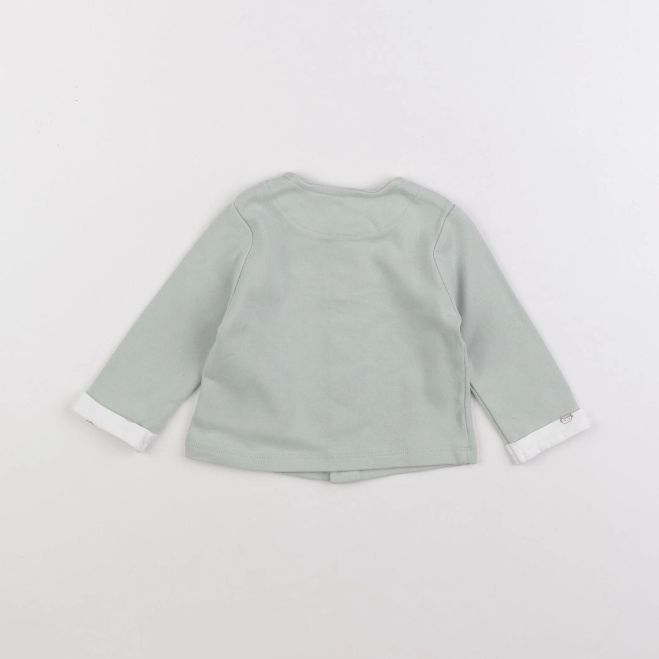 Vertbaudet - gilet vert - 6 mois