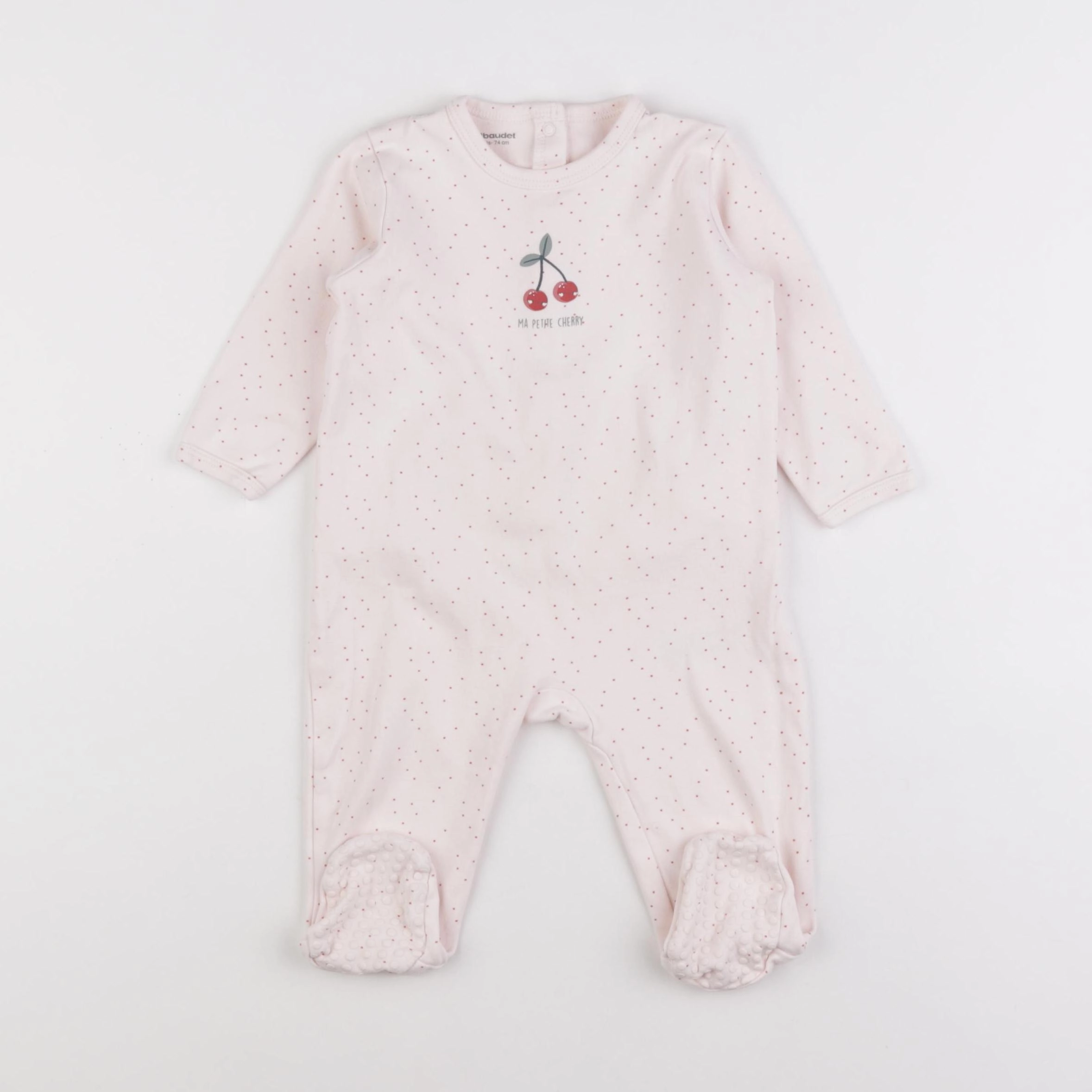 Vertbaudet - pyjama coton rose - 12 mois