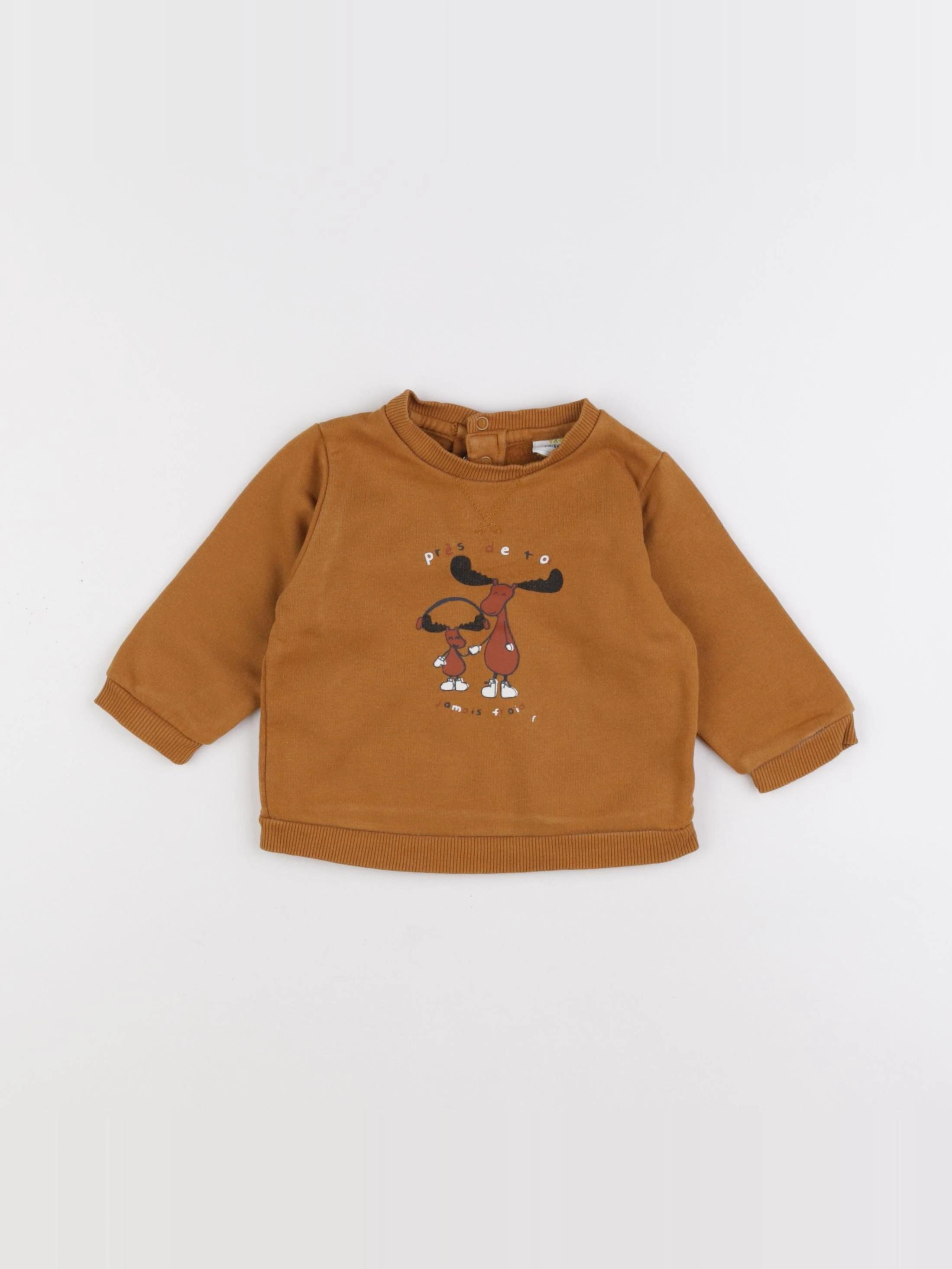 Tape à l'oeil - sweat marron - 6 mois