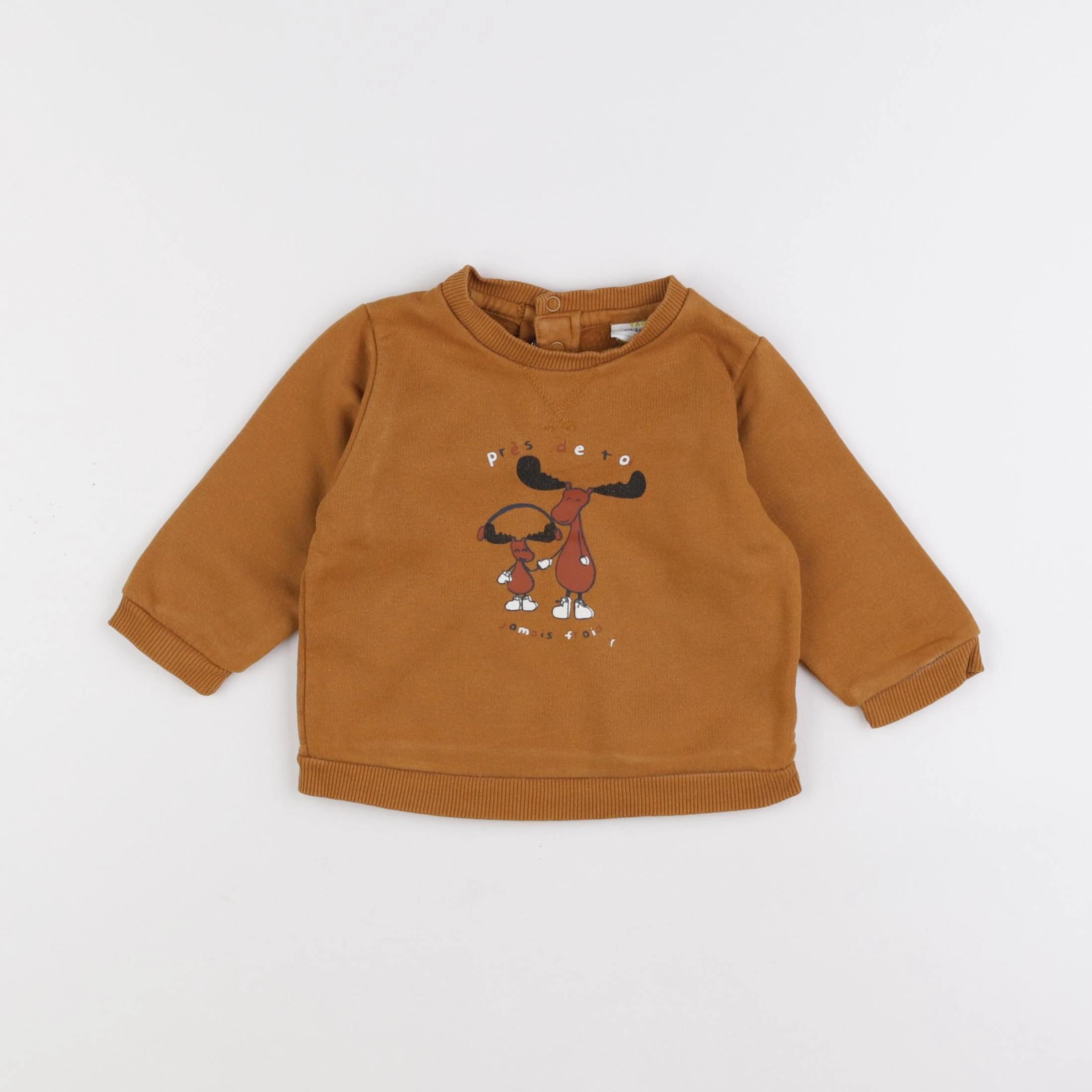 Tape à l'oeil - sweat marron - 6 mois