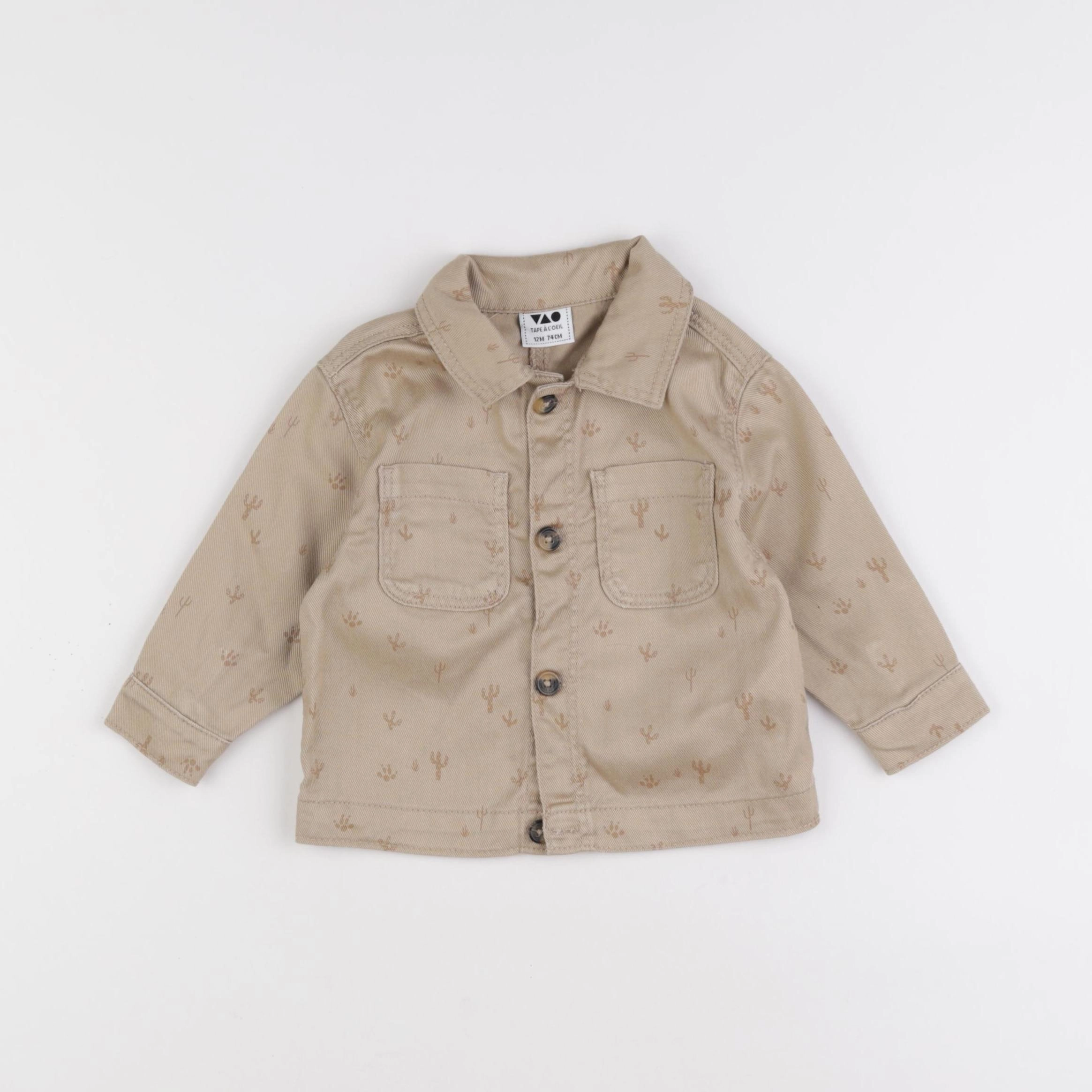 Tape à l'oeil - veste marron - 12 mois