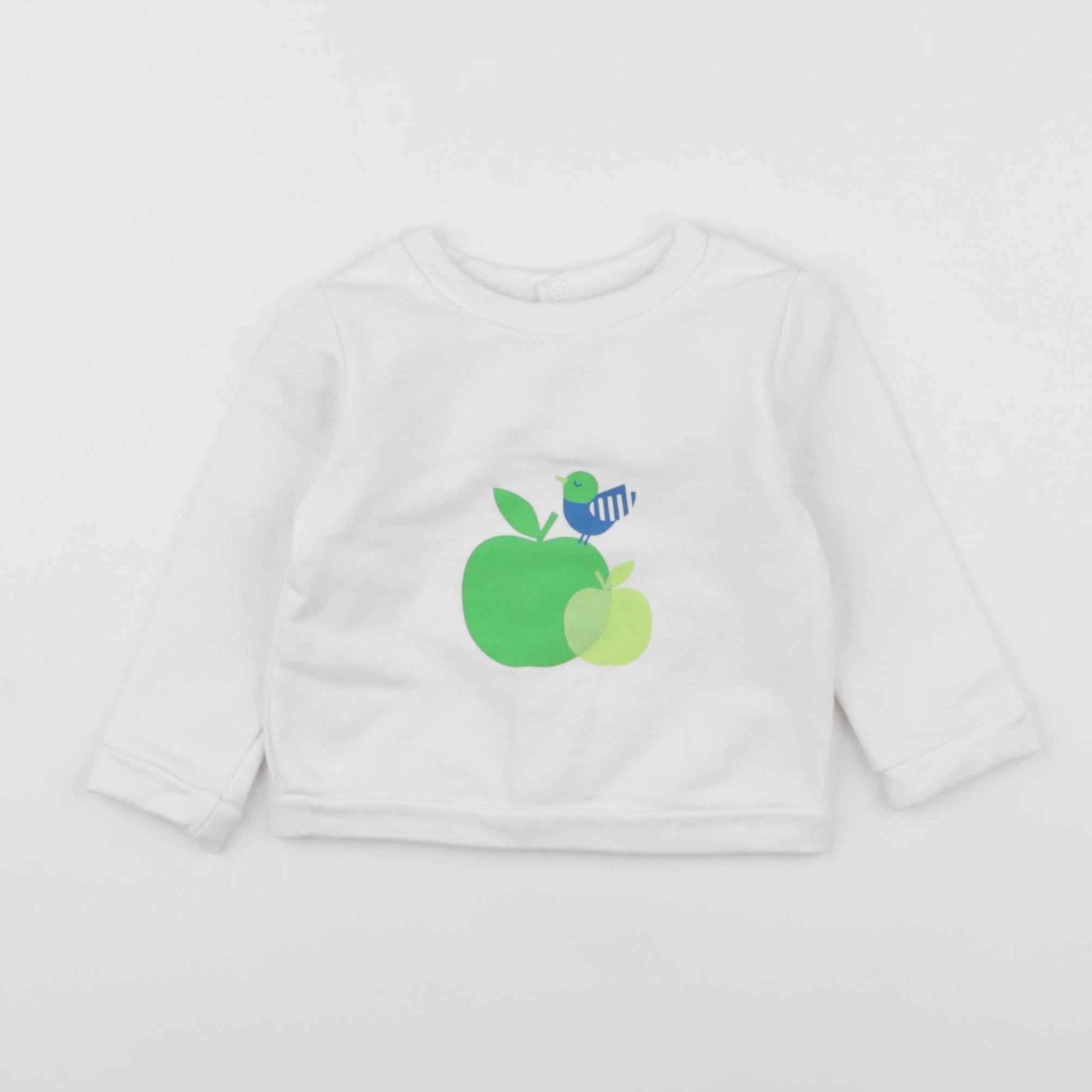 Jacadi - sweat blanc - 12 mois
