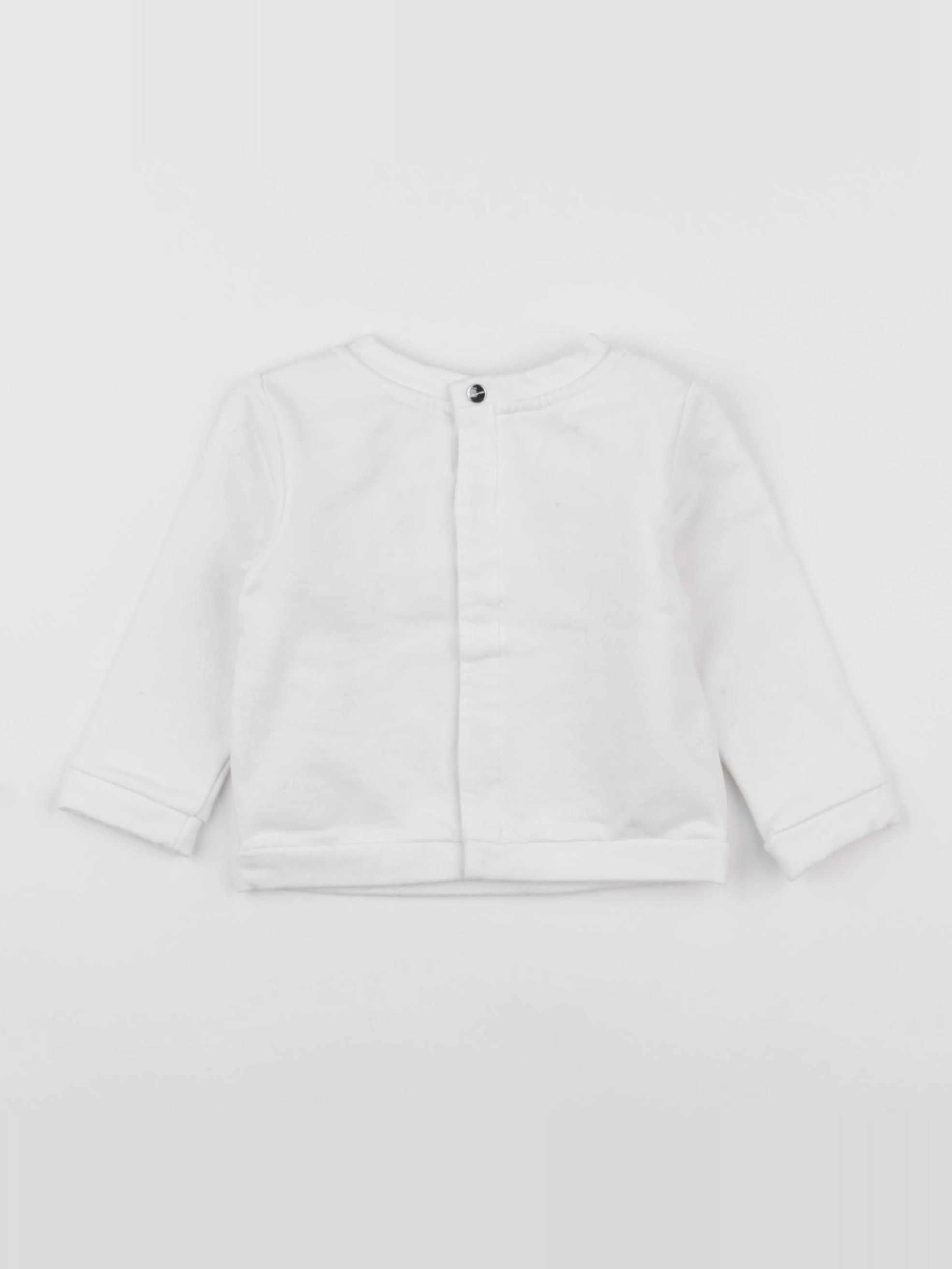 Jacadi - sweat blanc - 12 mois