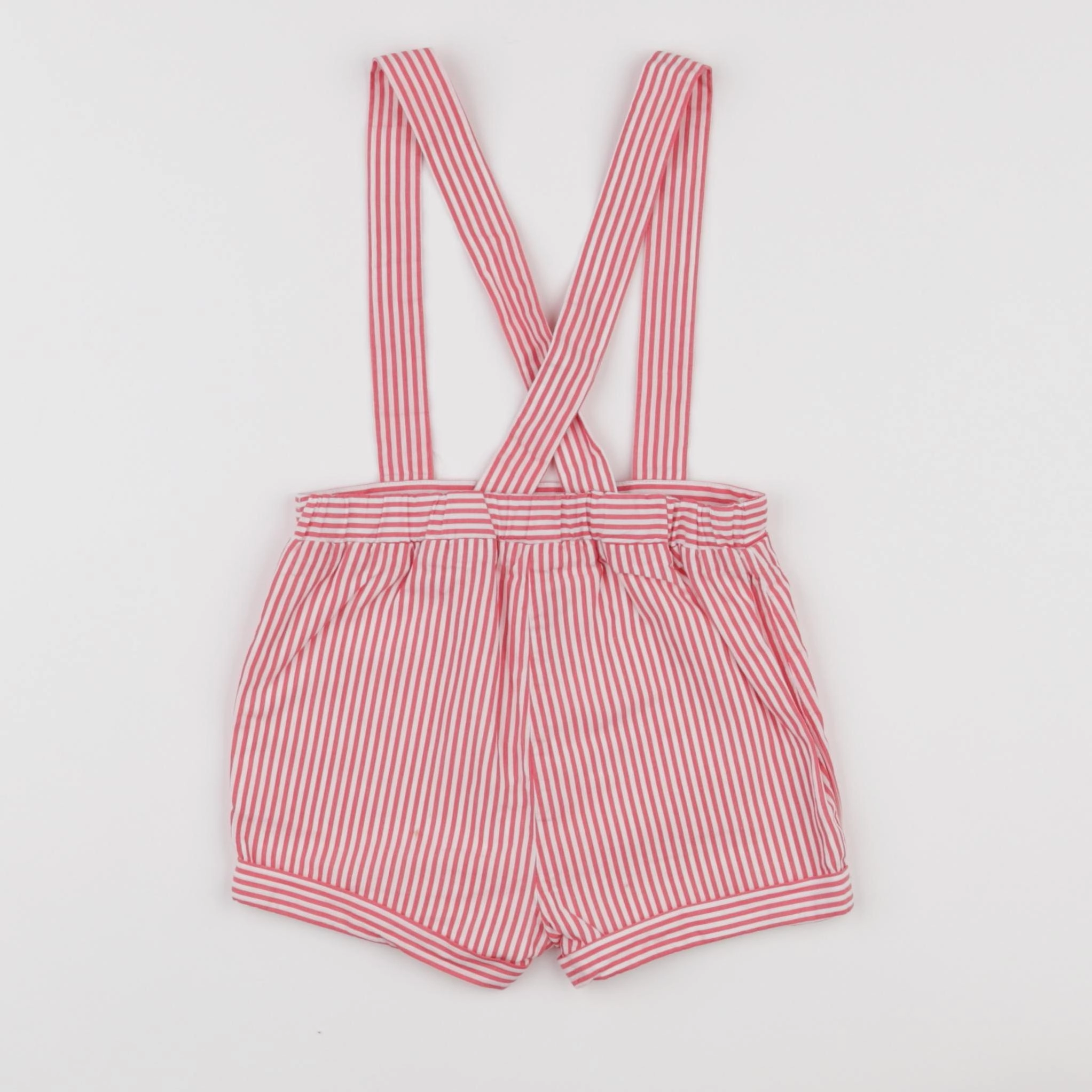 Jacadi - short blanc, rouge - 18 mois