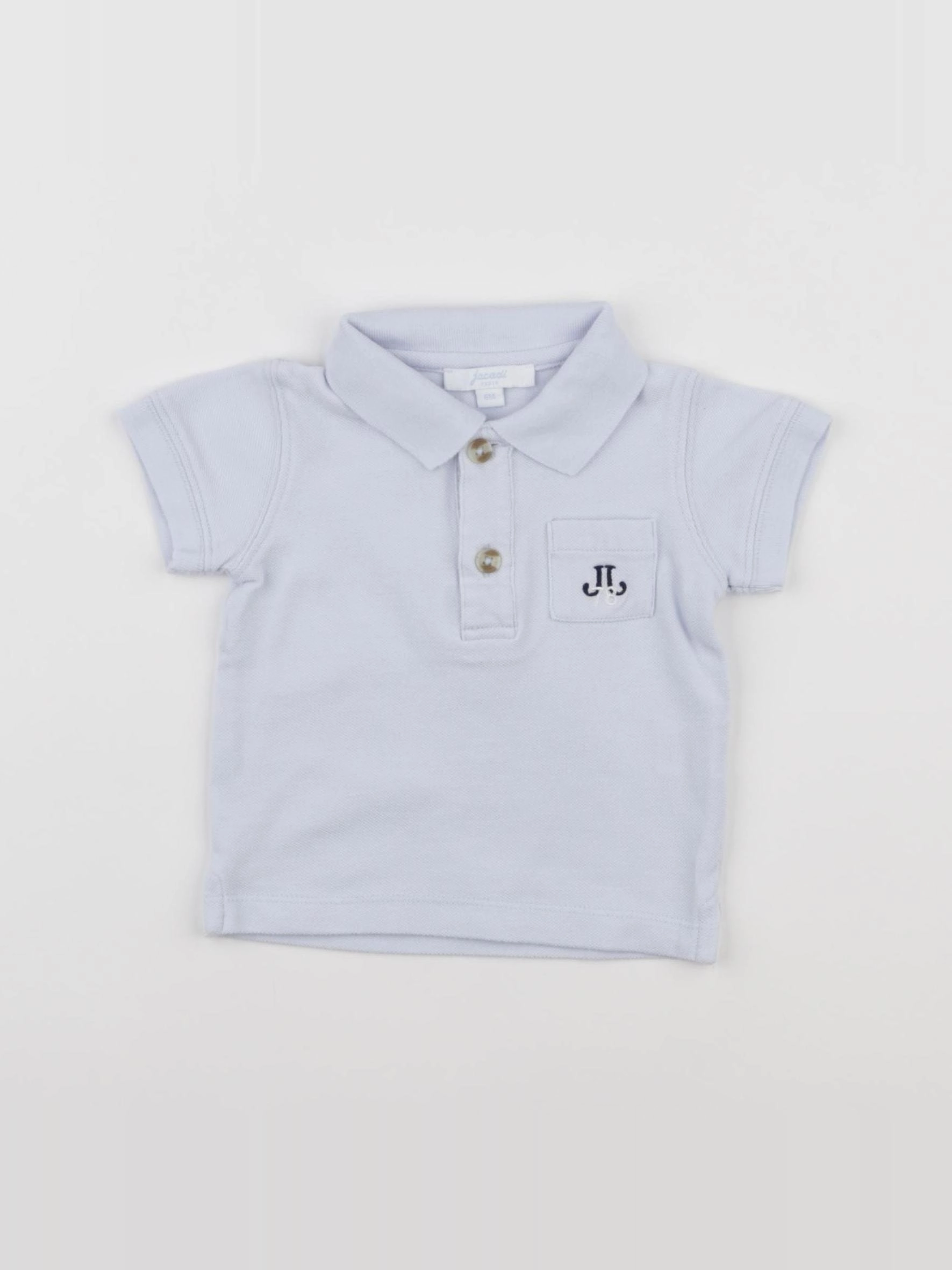 Jacadi - polo bleu - 6 mois