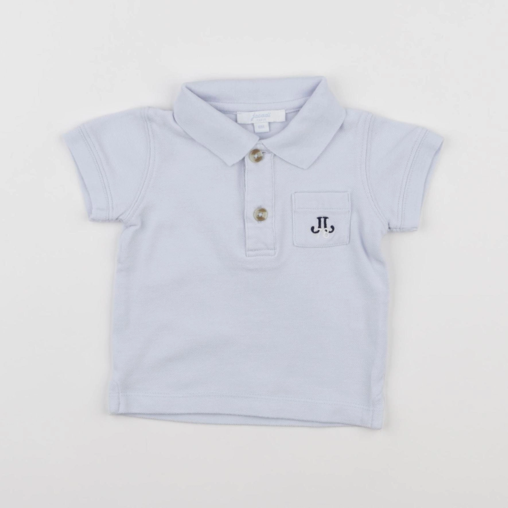 Jacadi - polo bleu - 6 mois