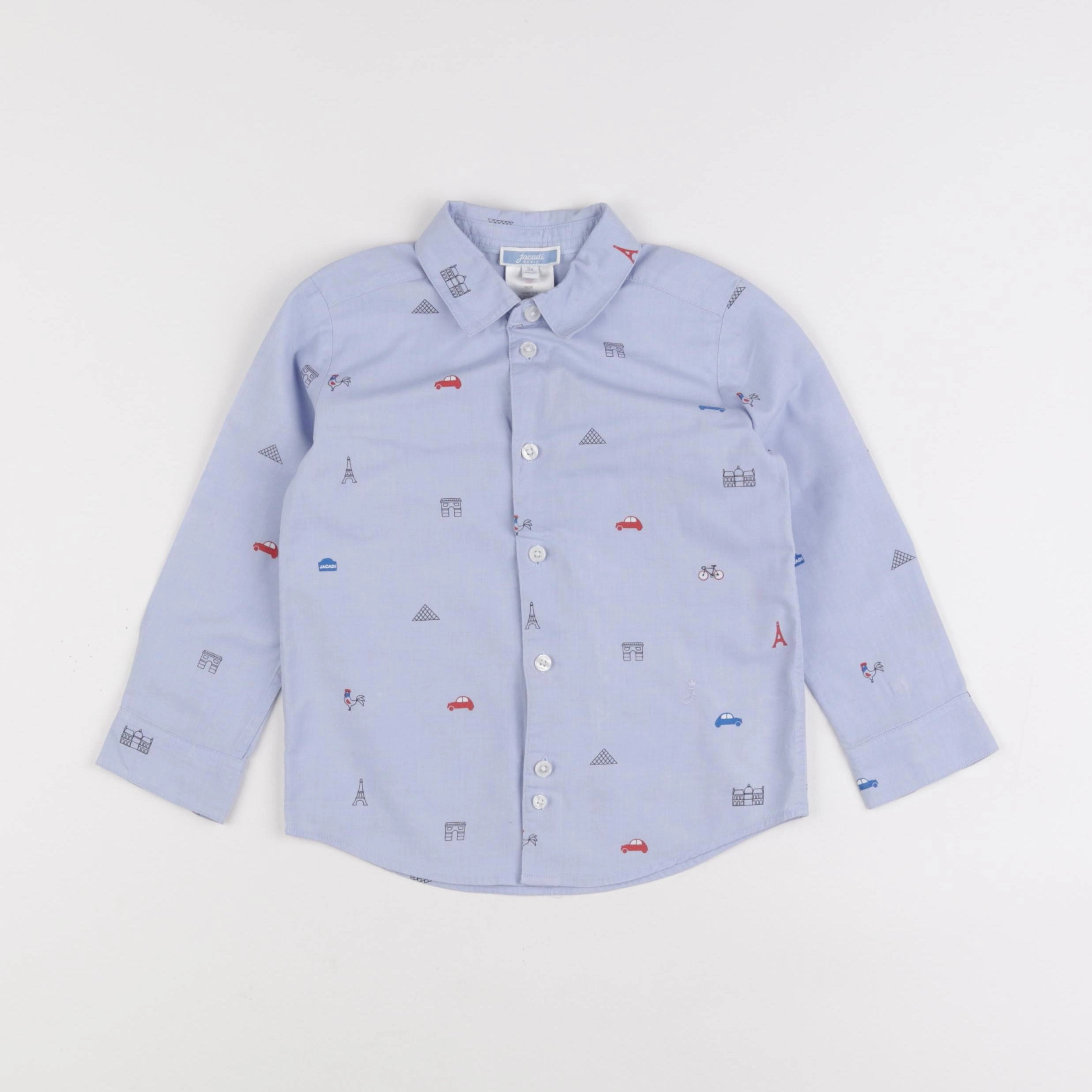 Jacadi - chemise bleu - 3 ans