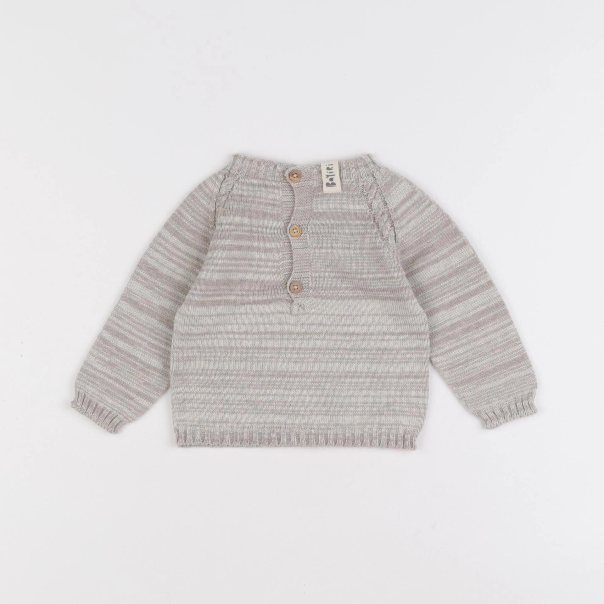 Bayiri  - pull gris - 3 mois