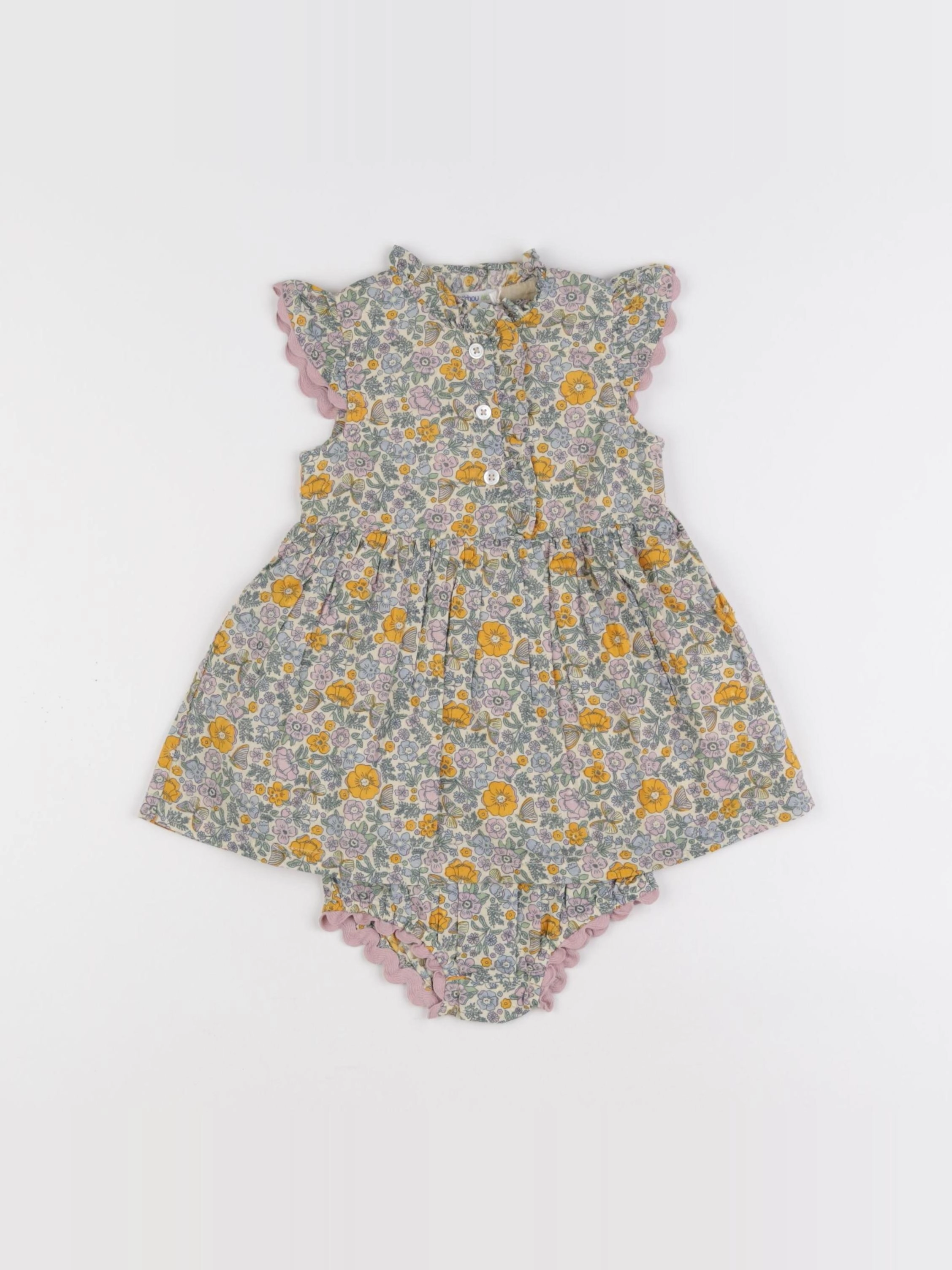 Boutchou - robe multicolore - 6 mois