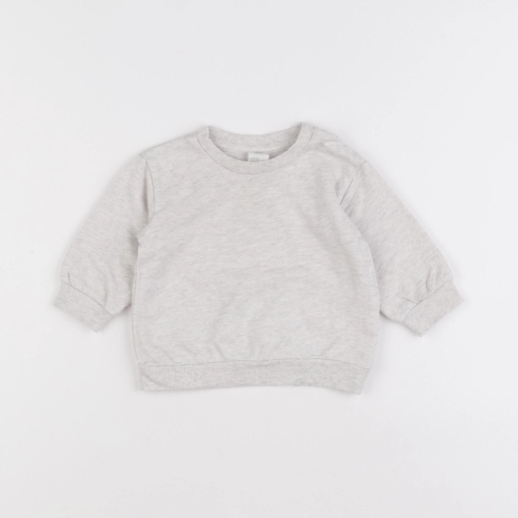 H&M - sweat gris - 3 mois