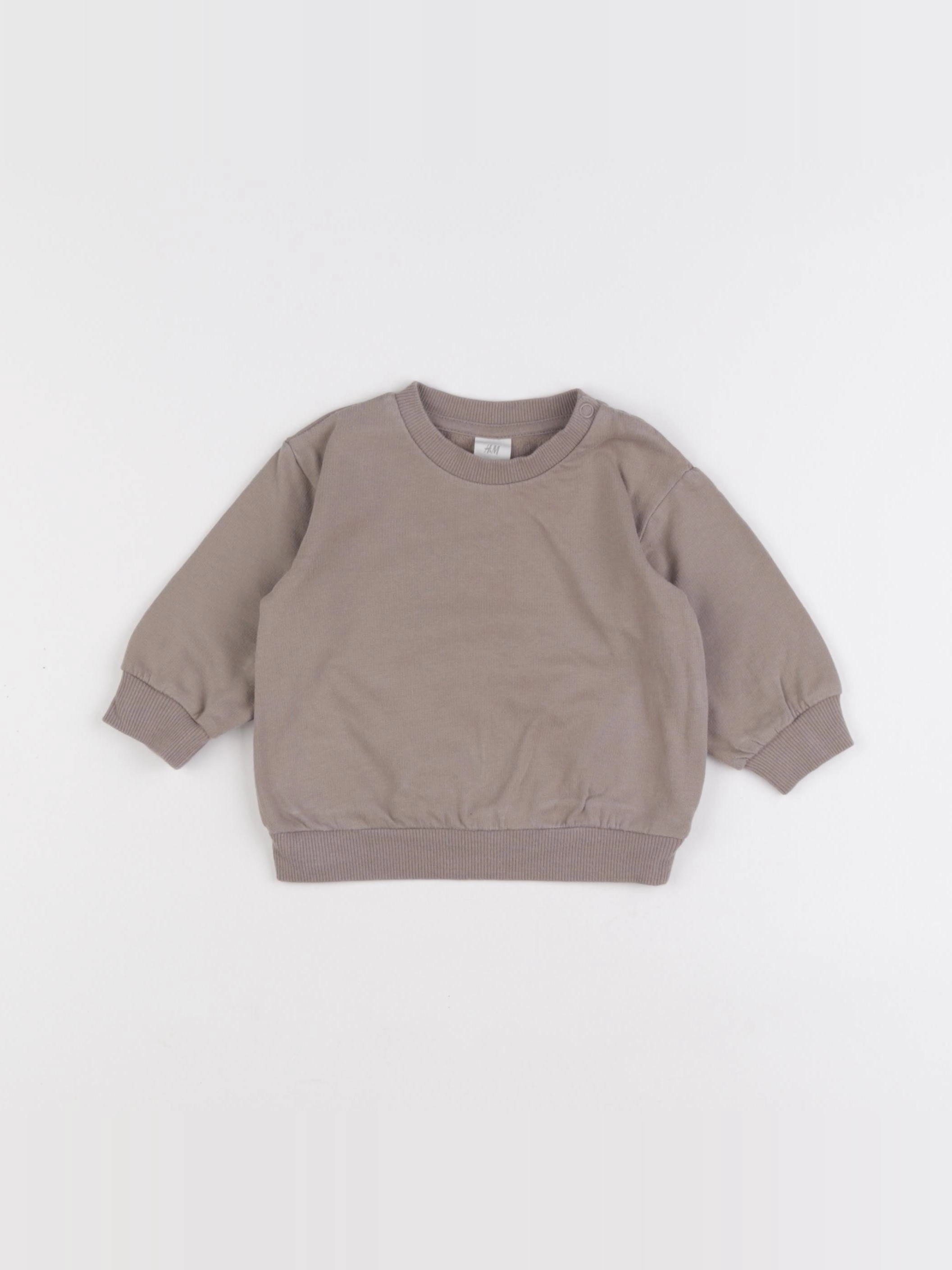 H&M - sweat marron - 3 mois