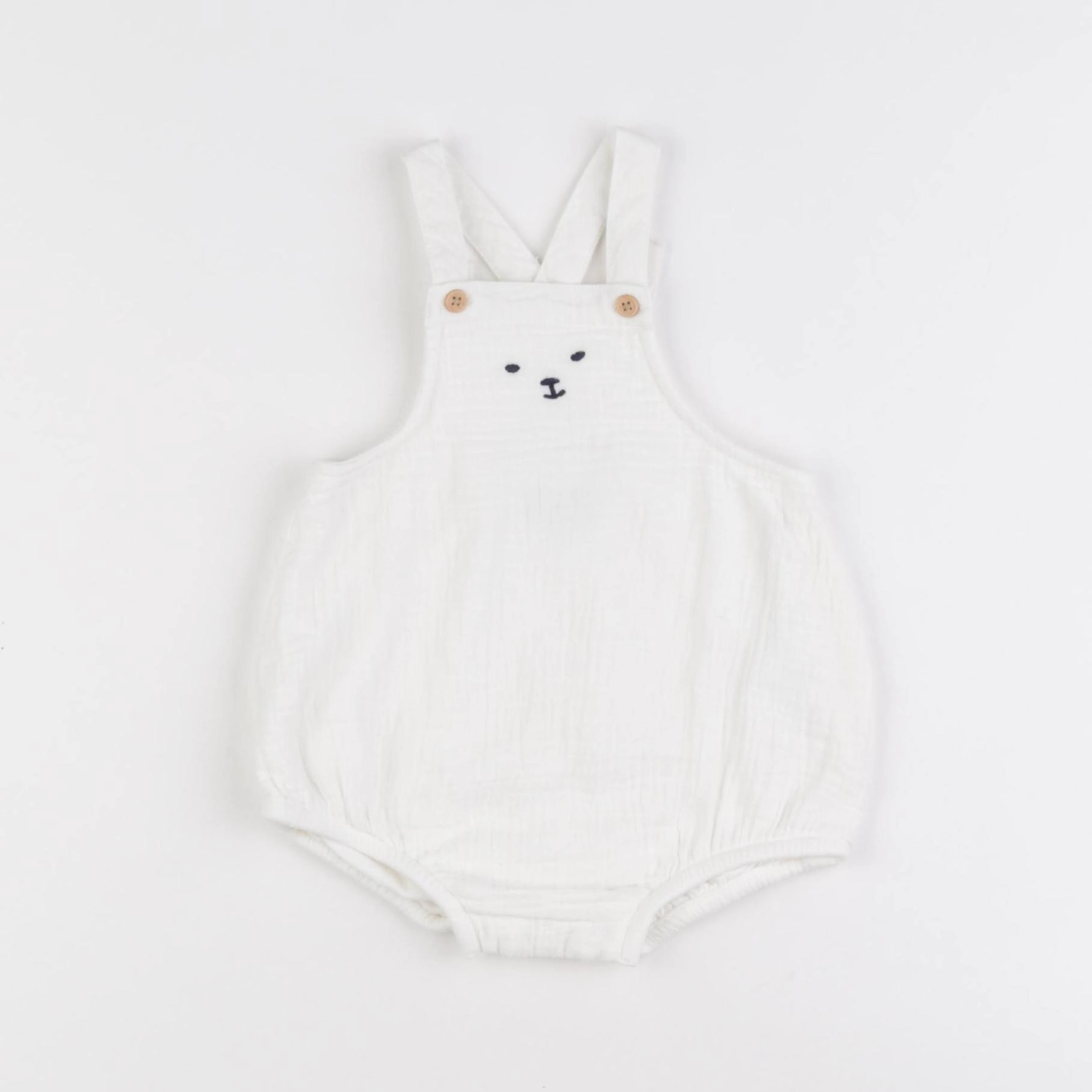 Boutchou - salopette blanc - 3 mois