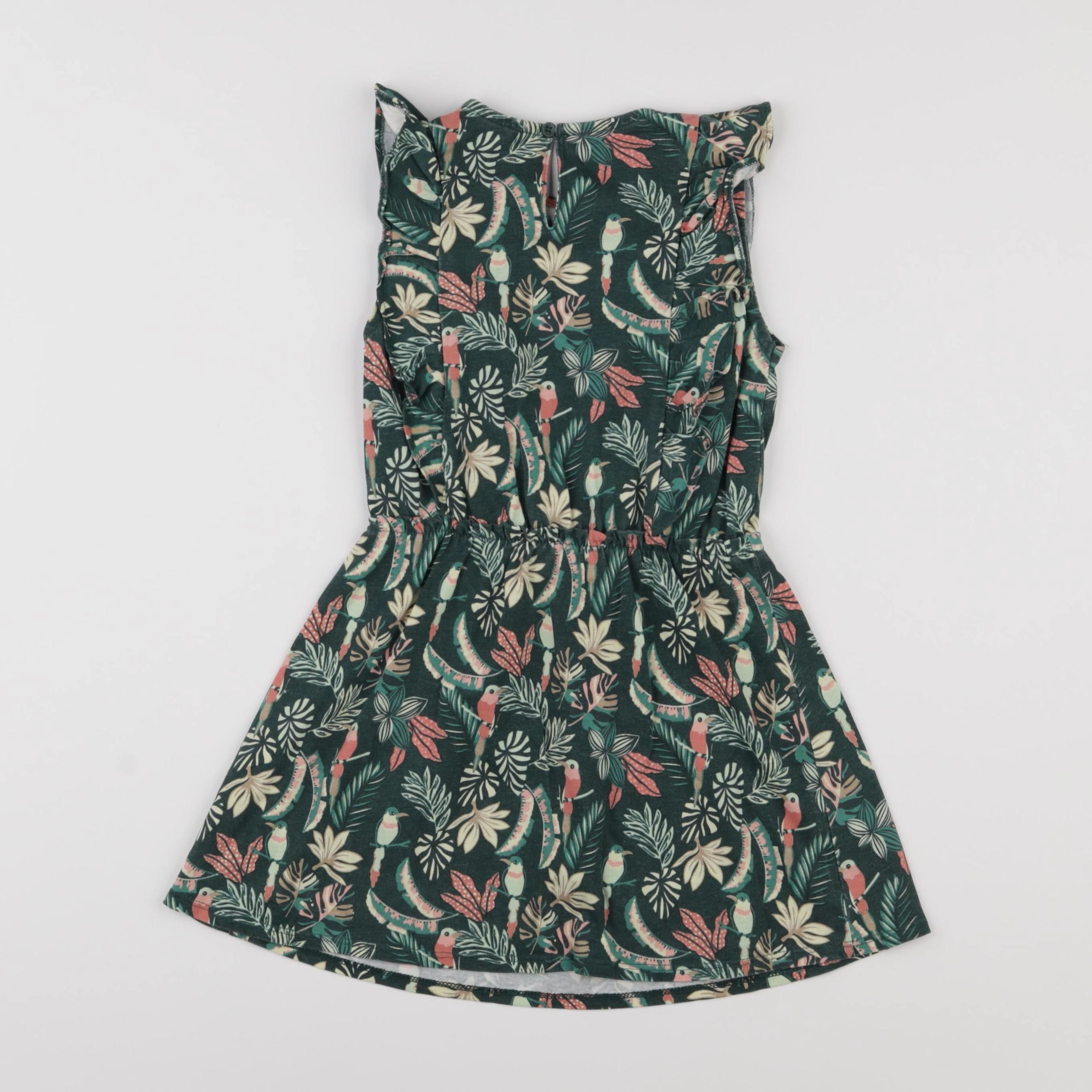Vertbaudet - robe vert - 4 ans