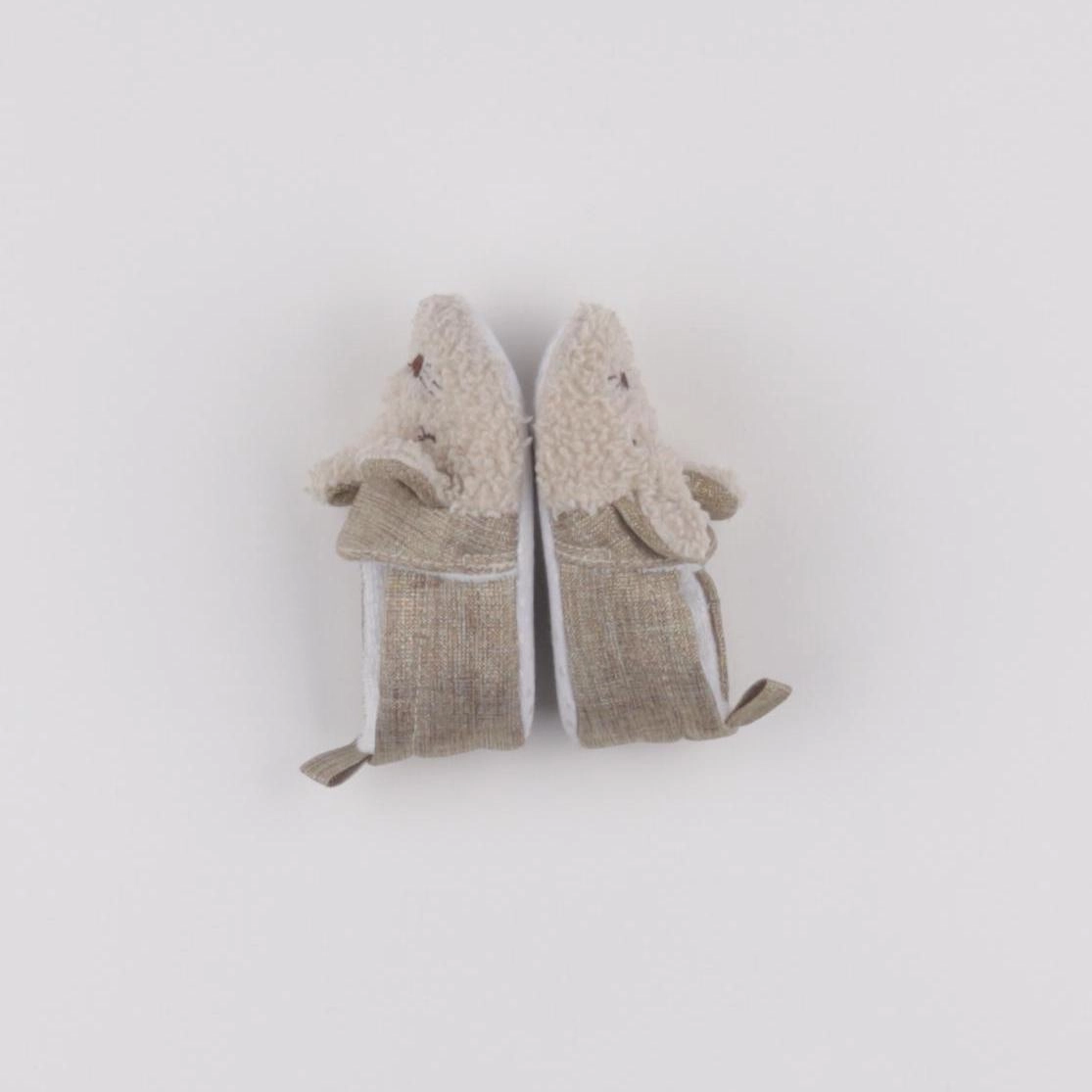 Vertbaudet - chaussons beige - pointure 18