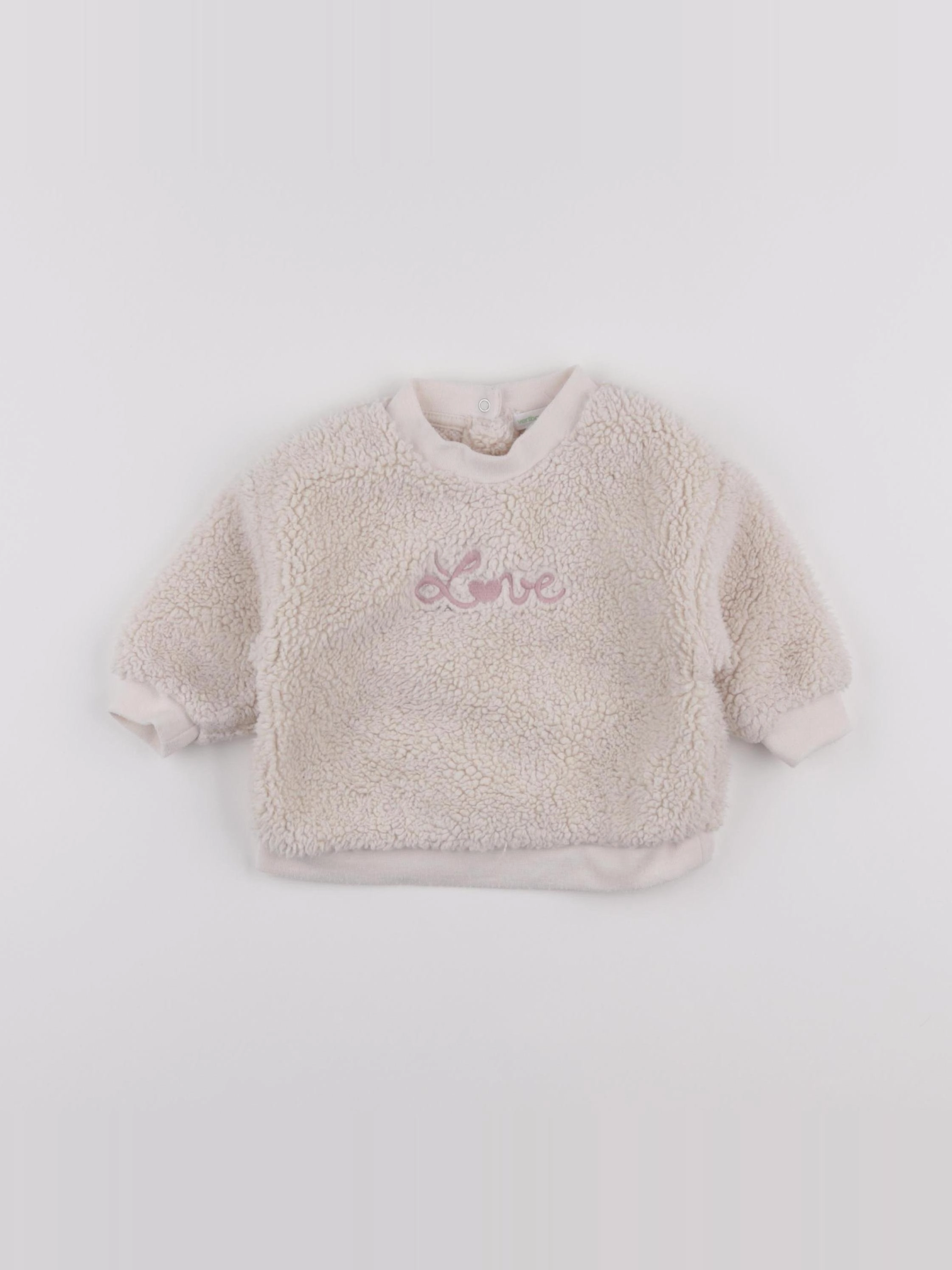 Vertbaudet - polaire beige - 12 mois