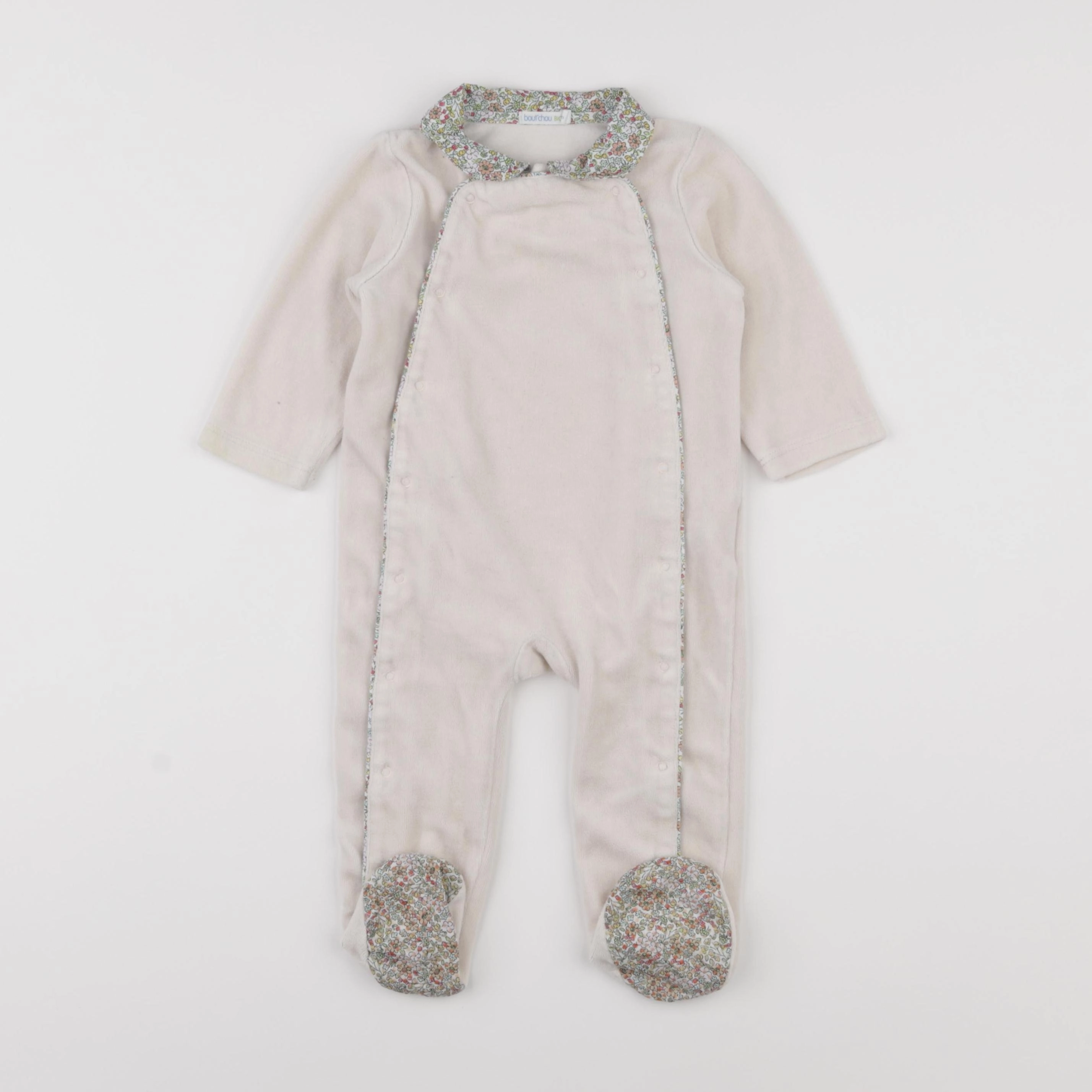 Boutchou - pyjama velours rose - 12 mois
