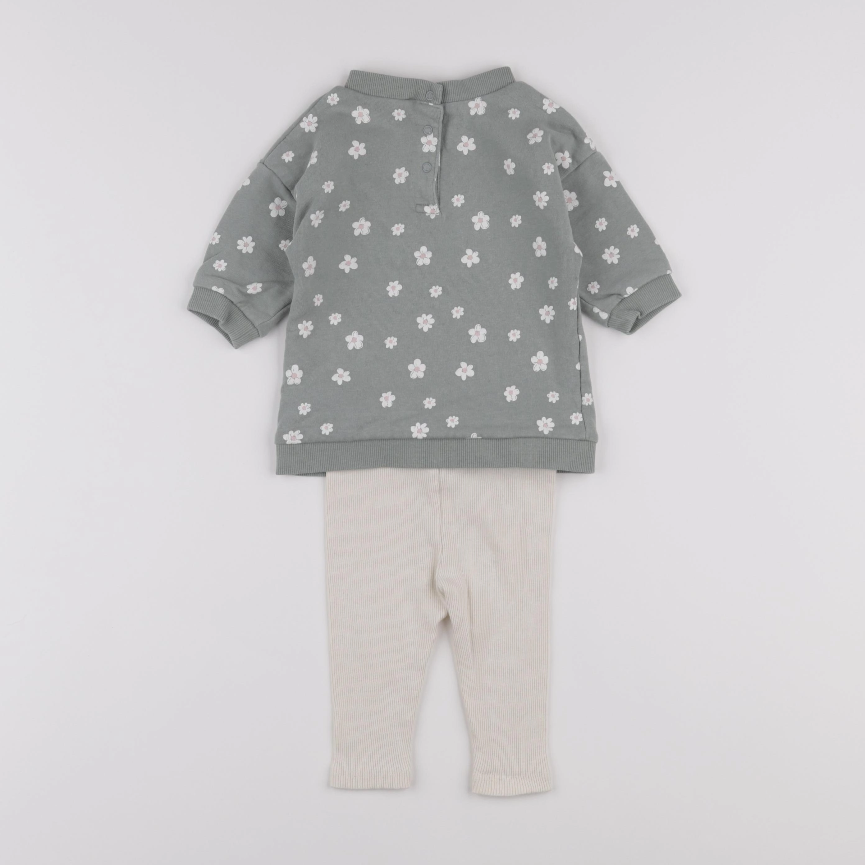 Vertbaudet - ensemble vert - 6 mois