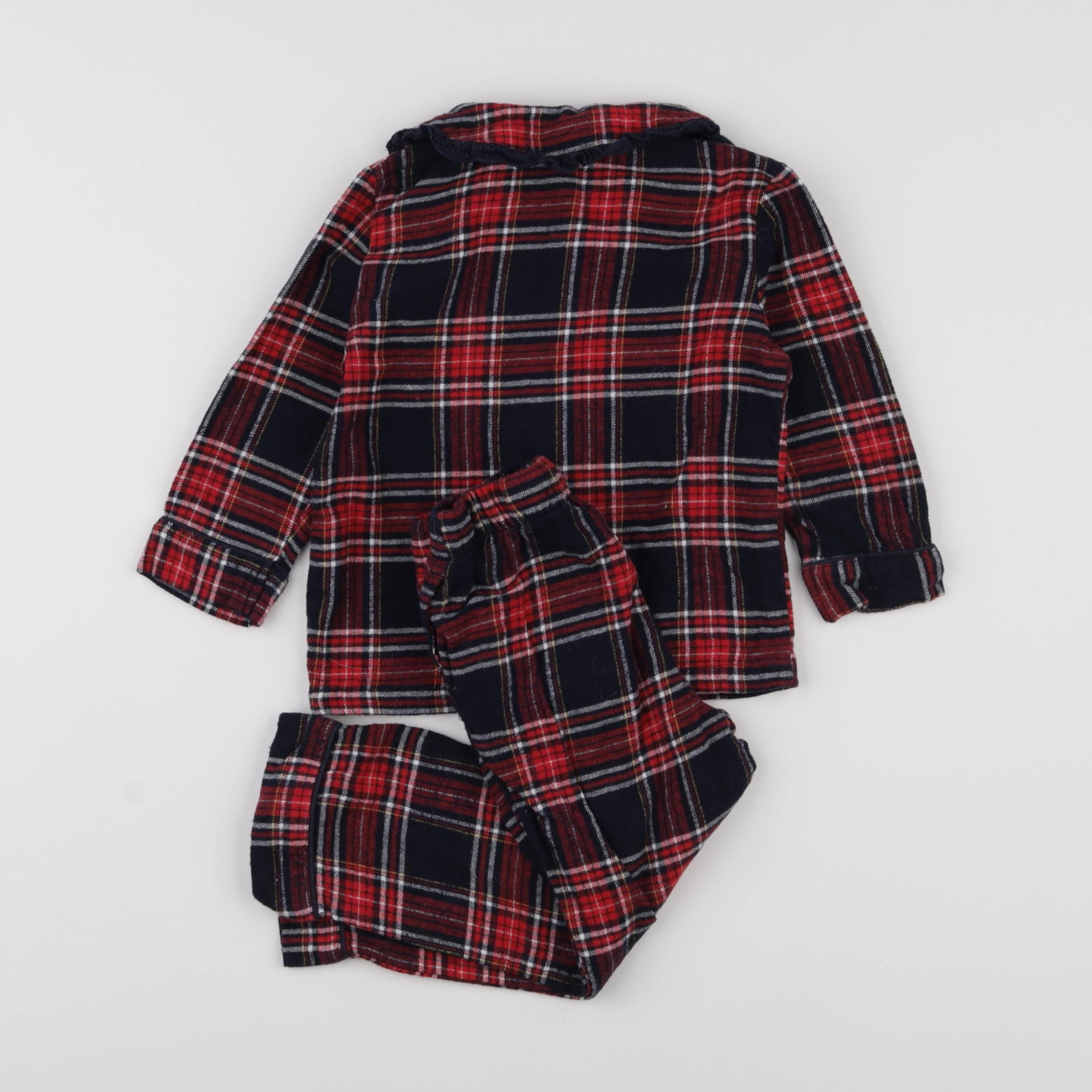 Monoprix - pyjama coton rouge - 3 ans