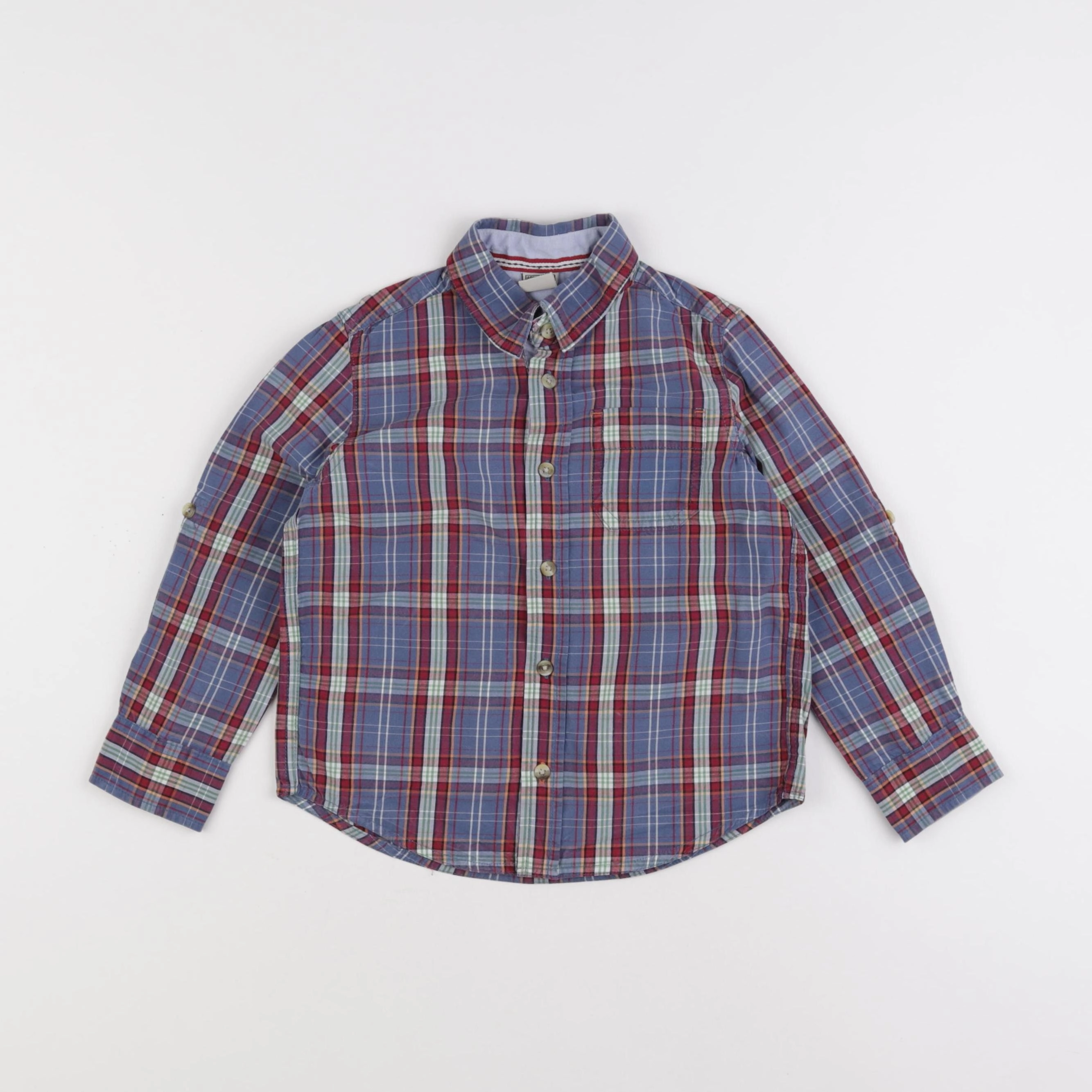 Cyrillus - chemise bleu - 4 ans