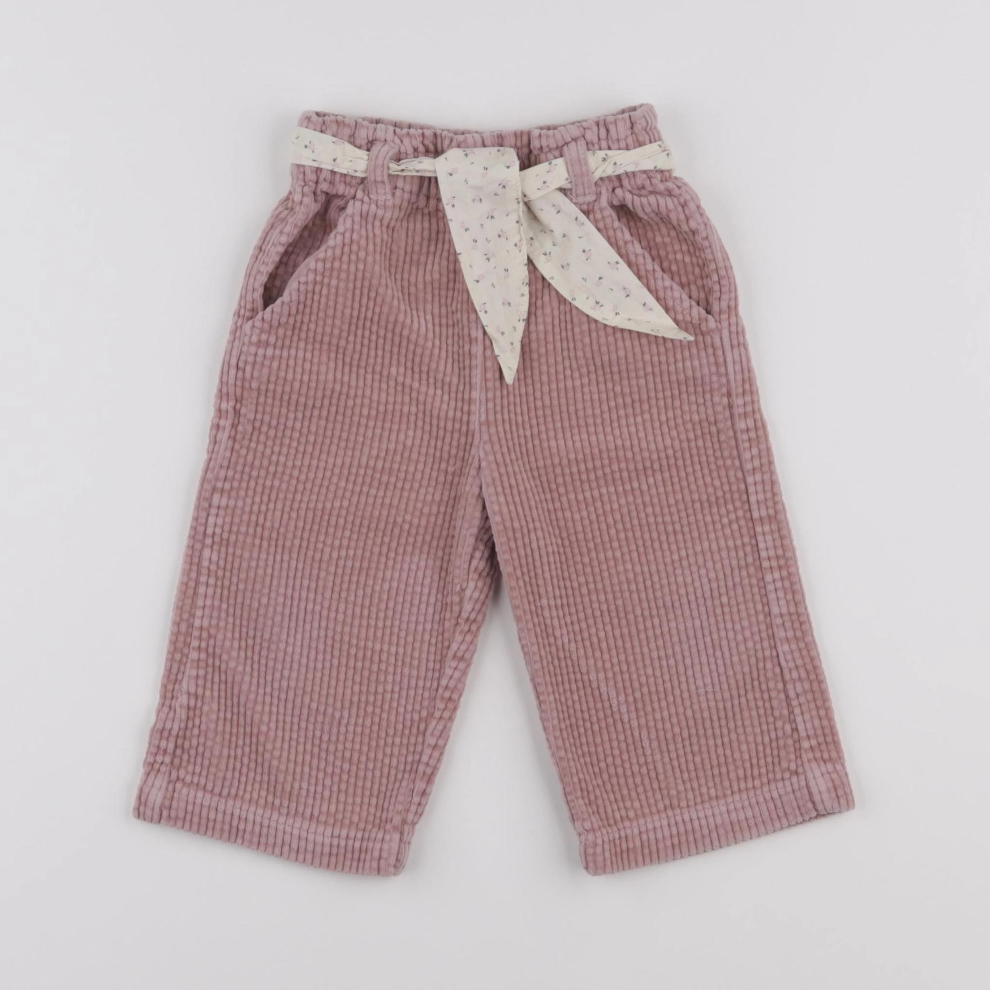 Vertbaudet - pantalon rose - 12 mois